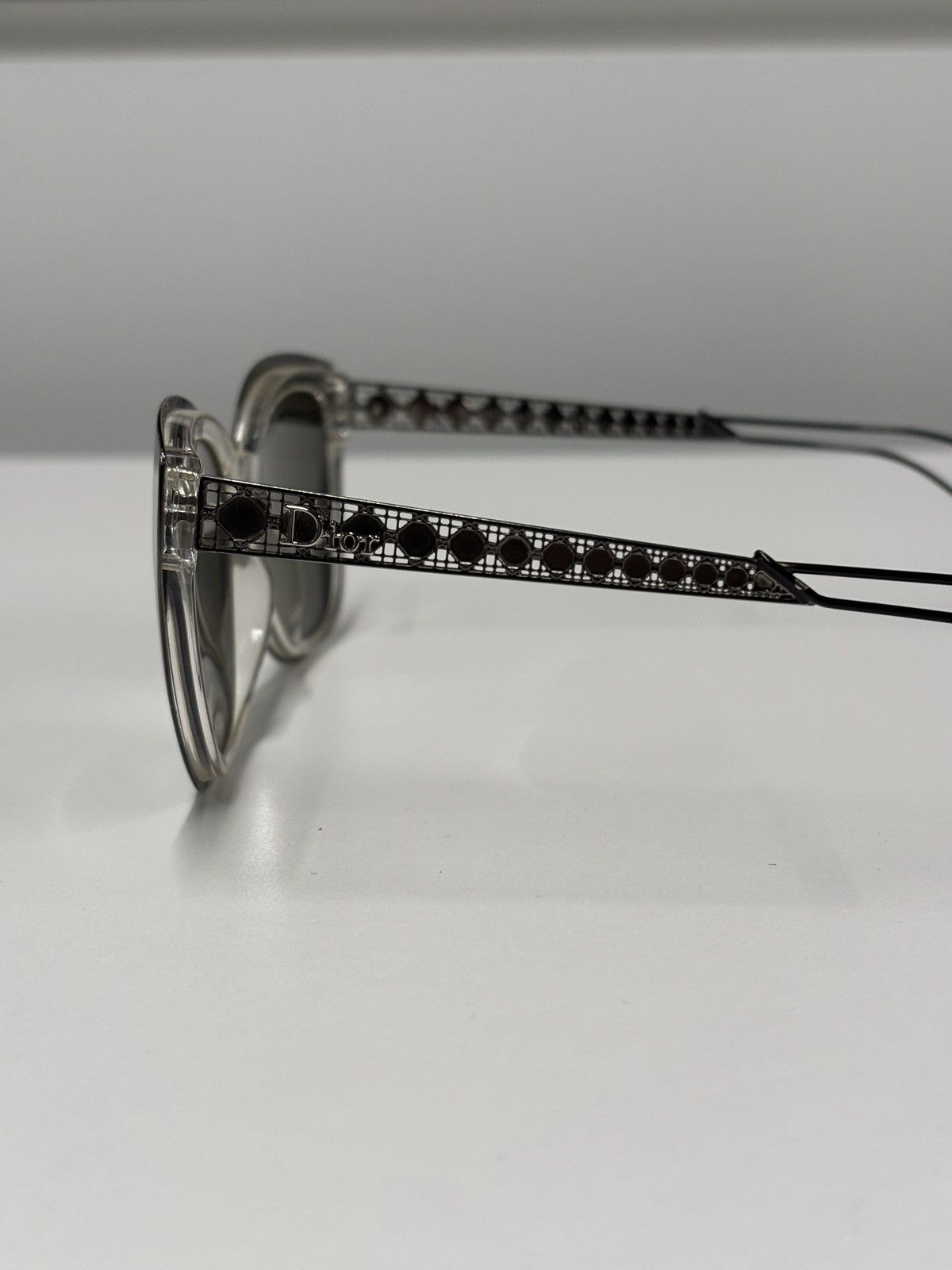 Dior Dior Silver Round Glasses Size ONE SIZE - 4 Thumbnail