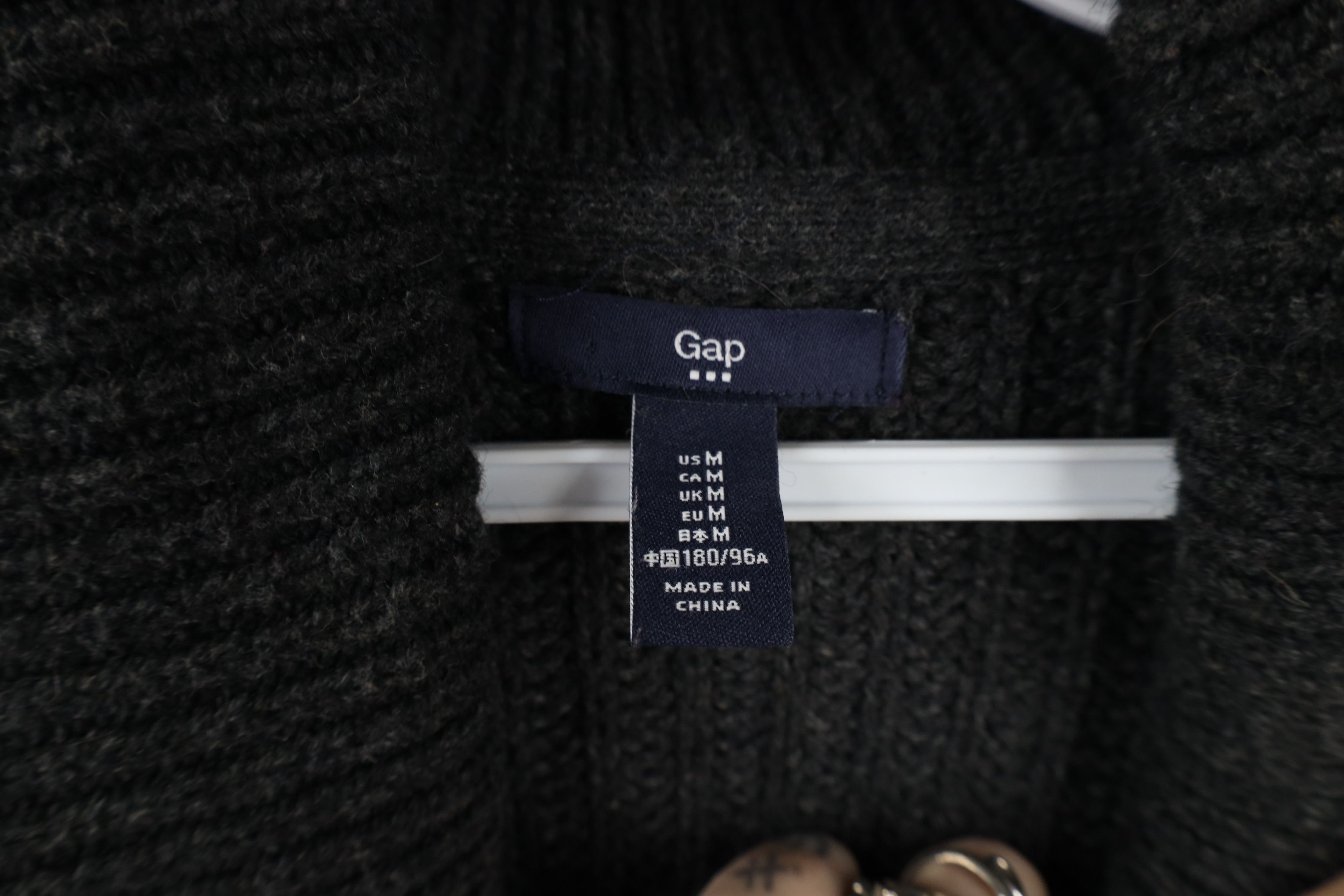 Gap × Vintage Vintage Gap Wool Blend Ribbed Knit Toggle Button Sweater Size US M / EU 48-50 / 2 - 6 Thumbnail
