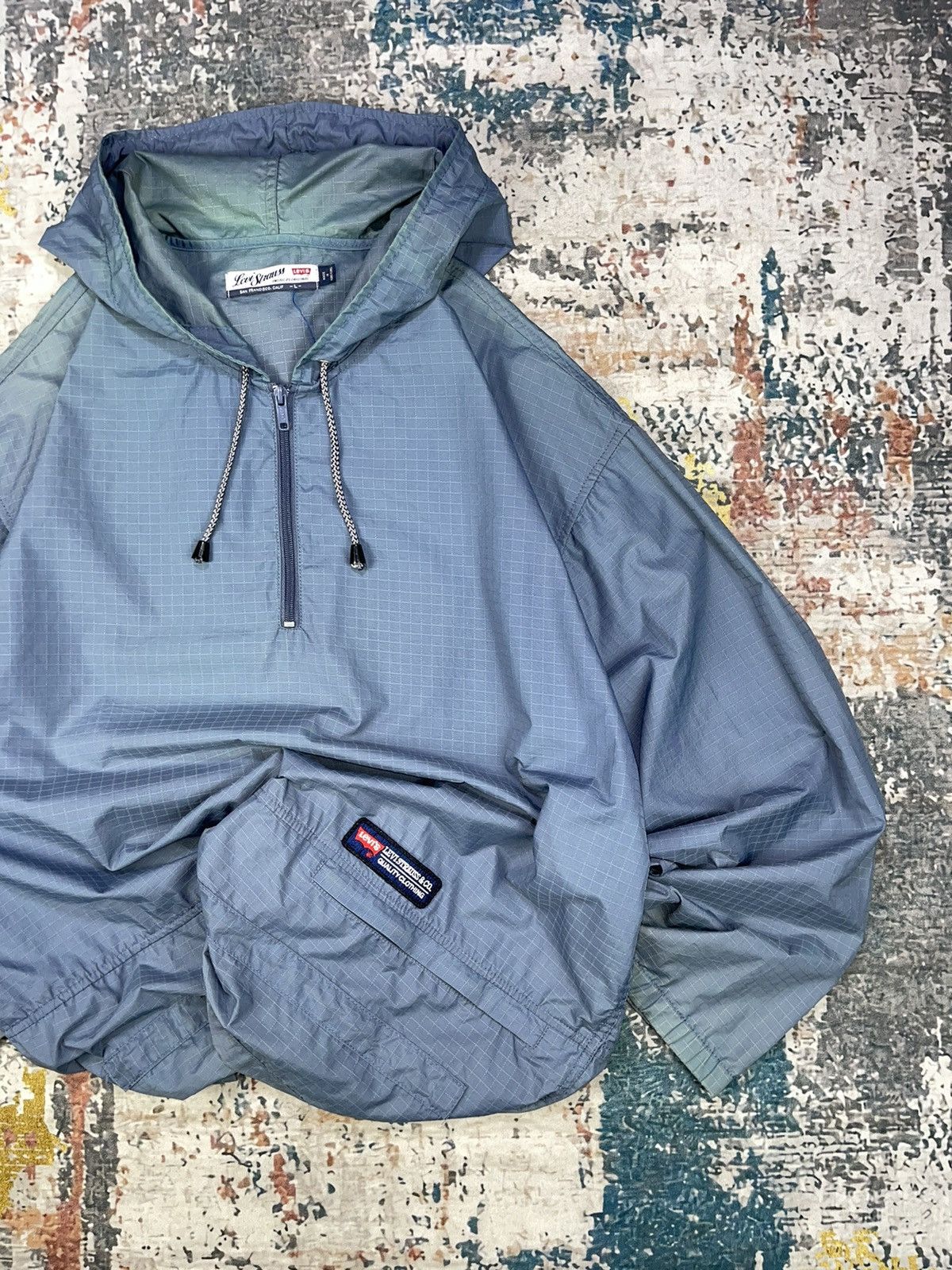 Levi's Vtg Levis Strauss Anorak Ripstop Pull Over Windbreaker Size US L / EU 52-54 / 3 - 3 Thumbnail