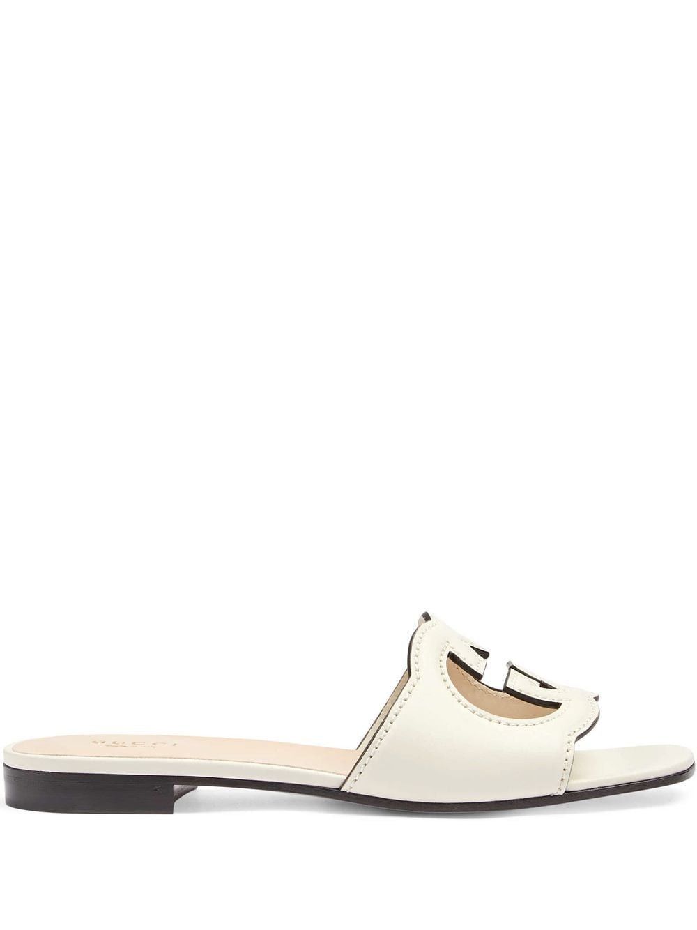 Gucci GUCCI CUT LEATHER FLAT SANDALS Size US 9.5 / IT 39.5 - 1 Thumbnail