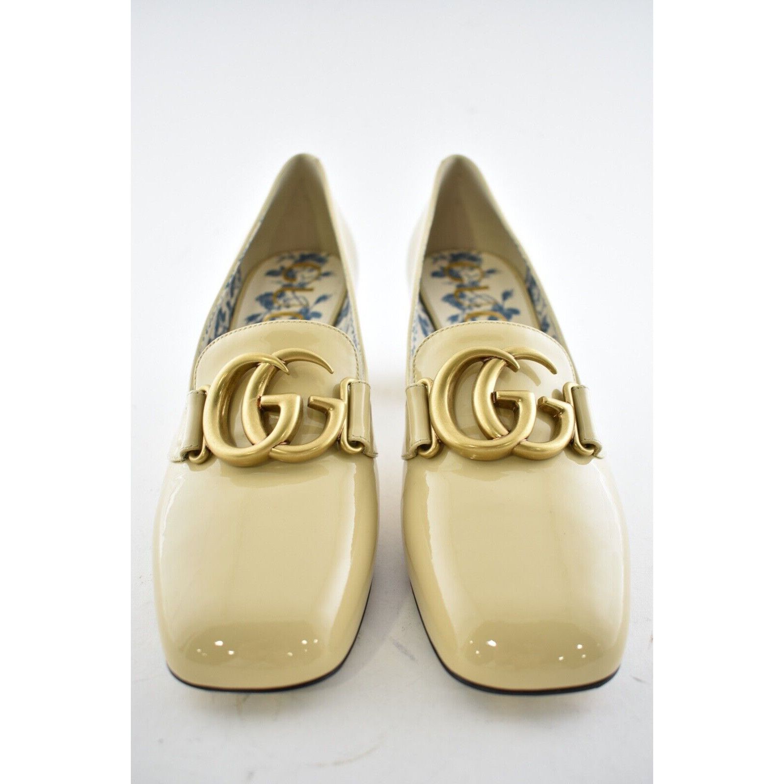 Gucci Victoire 55 Leather Block Mid Heel Mule Loafer Pump 39 Size US 9 / IT 39 - 6 Thumbnail