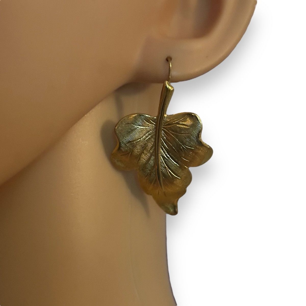 Other Falling golden leaf earrings Size ONE SIZE - 2 Thumbnail