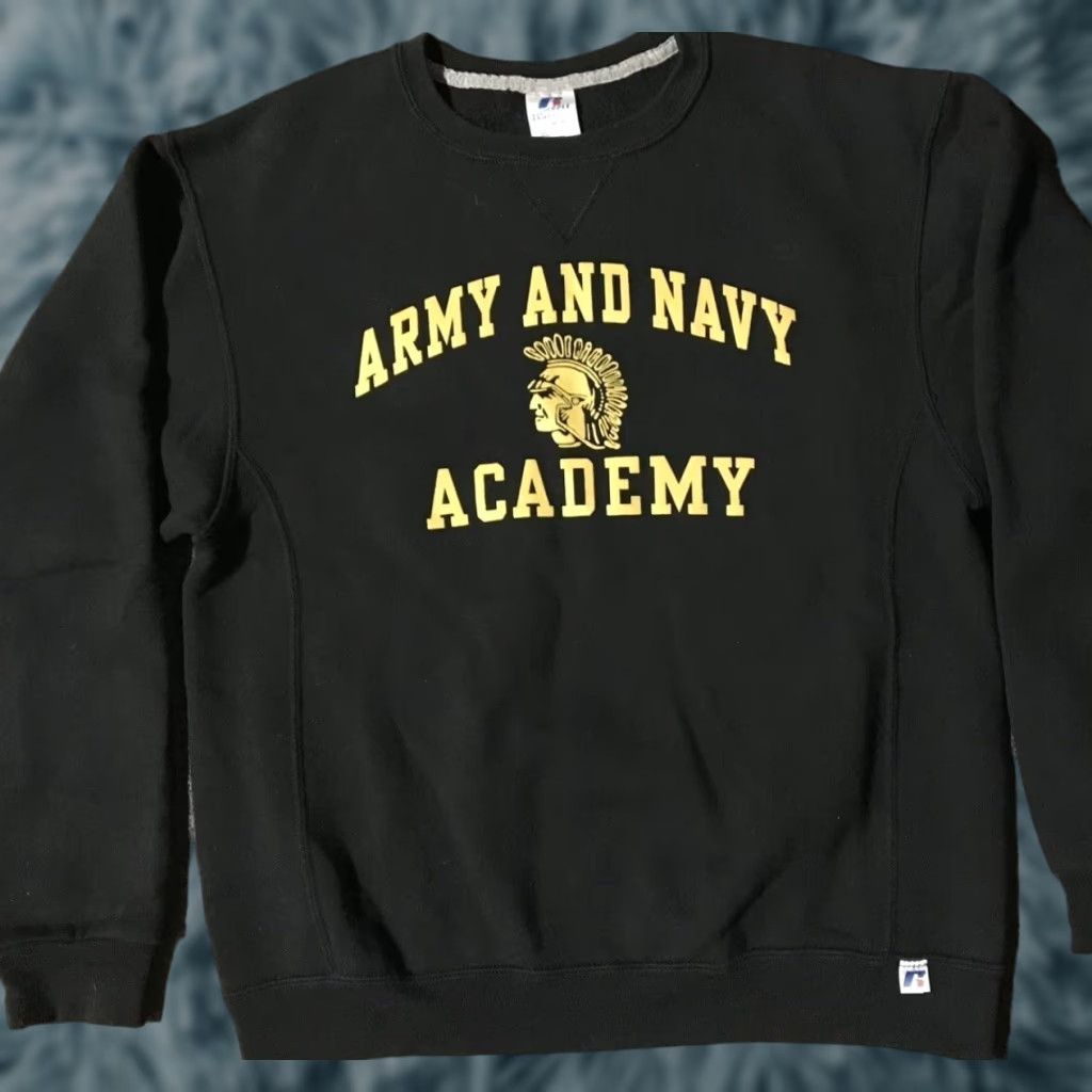 Russell Athletic VINTAGE US Army And Navy Academy Sweatshirt M USA Military Marines Grunge Gym 90s Size US M / EU 48-50 / 2 - 1 Thumbnail