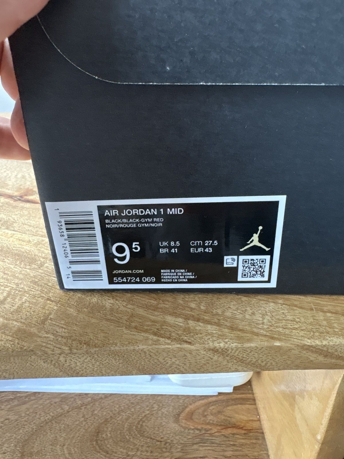 Nike Nike Air Mid 1 “Black / Gym Red” Size US 9.5 / EU 42-43 - 9 Thumbnail