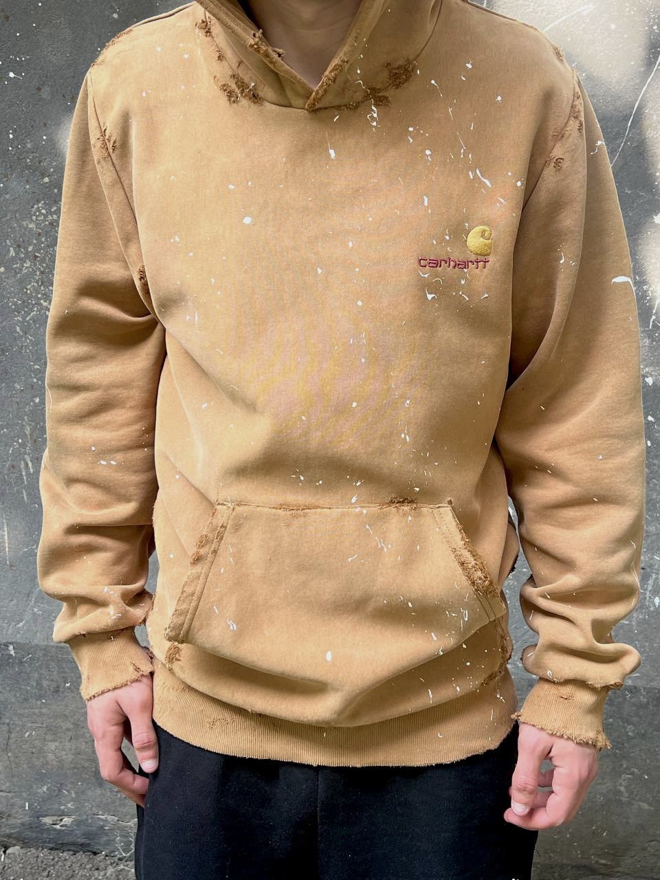 Carhartt × Vintage Carhartt Vintage Distressed Hoodie Sun Faded RARE Size US S / EU 44-46 / 1 - 1 Thumbnail
