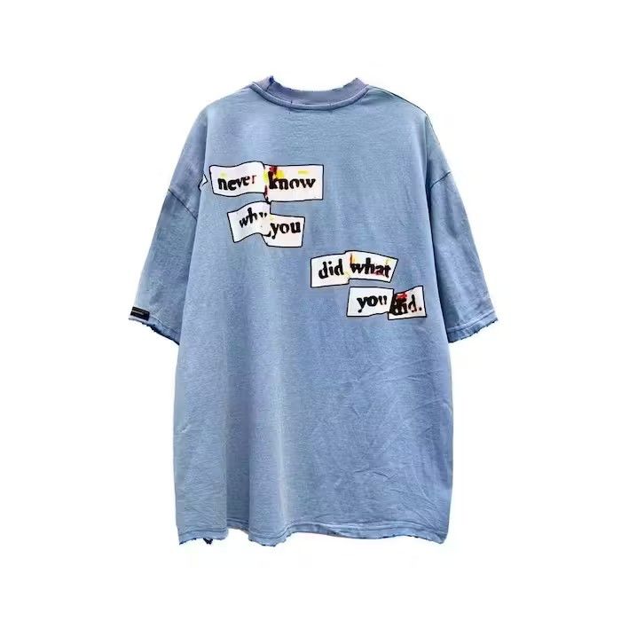 Japanese Brand Oversized Alien Blue Graphic T Shirt Size US L / EU 52-54 / 3 - 3 Thumbnail