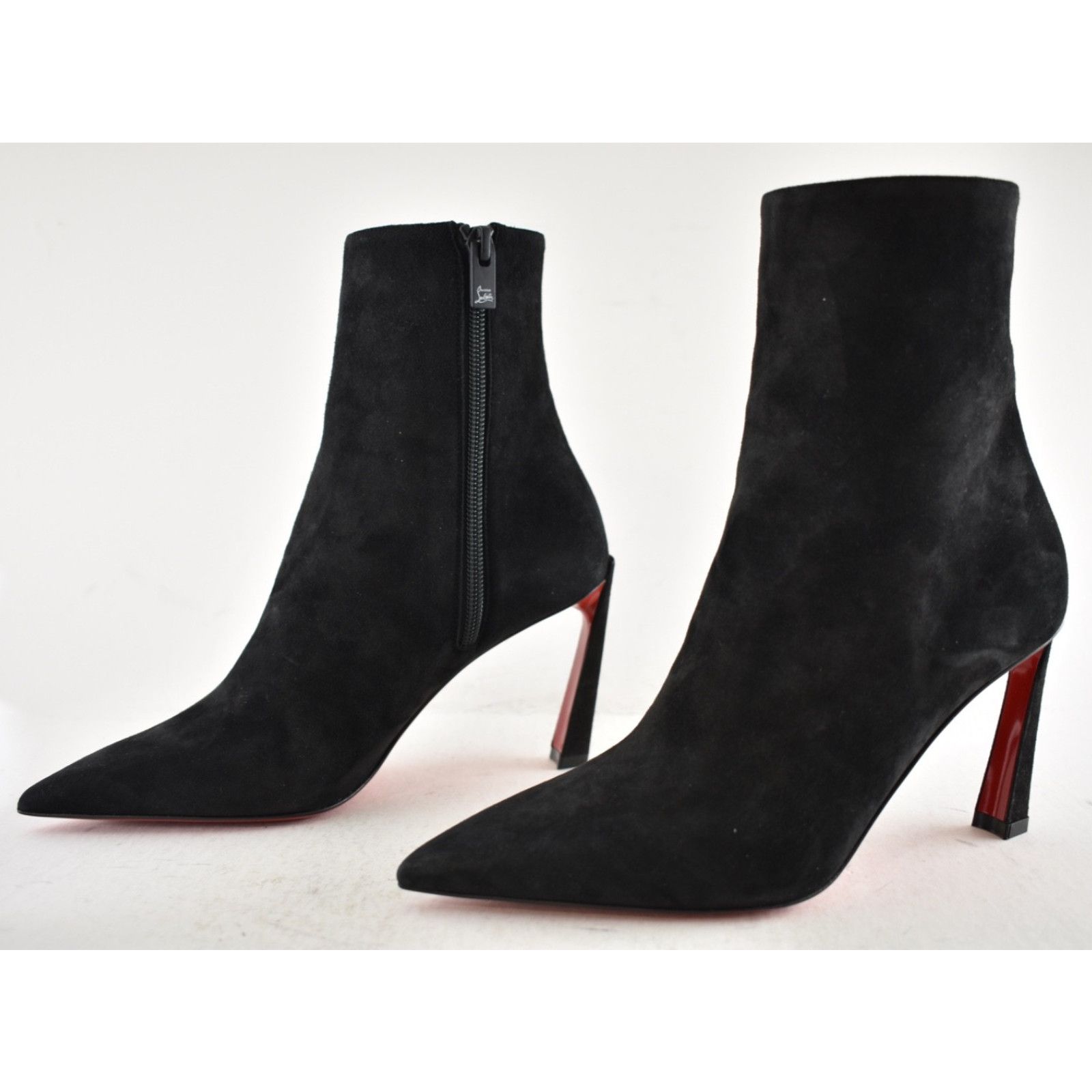 Christian Louboutin Christian Louboutin Condora Booty 85 Black Suede Ptd Toe 35 Size US 4 / IT 34 - 11 Thumbnail