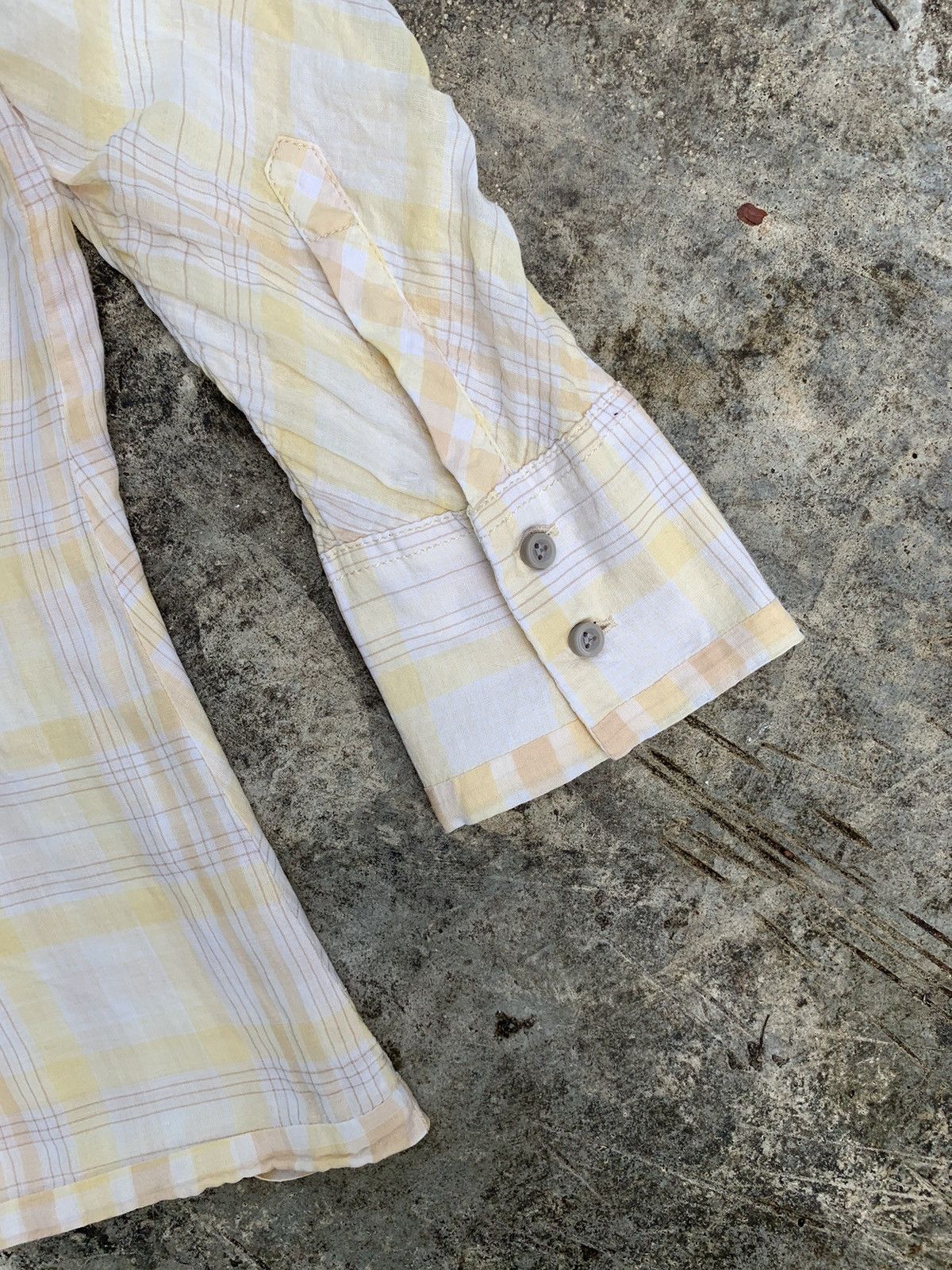 Diesel Diesel Plaid Button Up Pocket Yellow Western Shirts Size M / US 6-8 / IT 42-44 - 8 Thumbnail