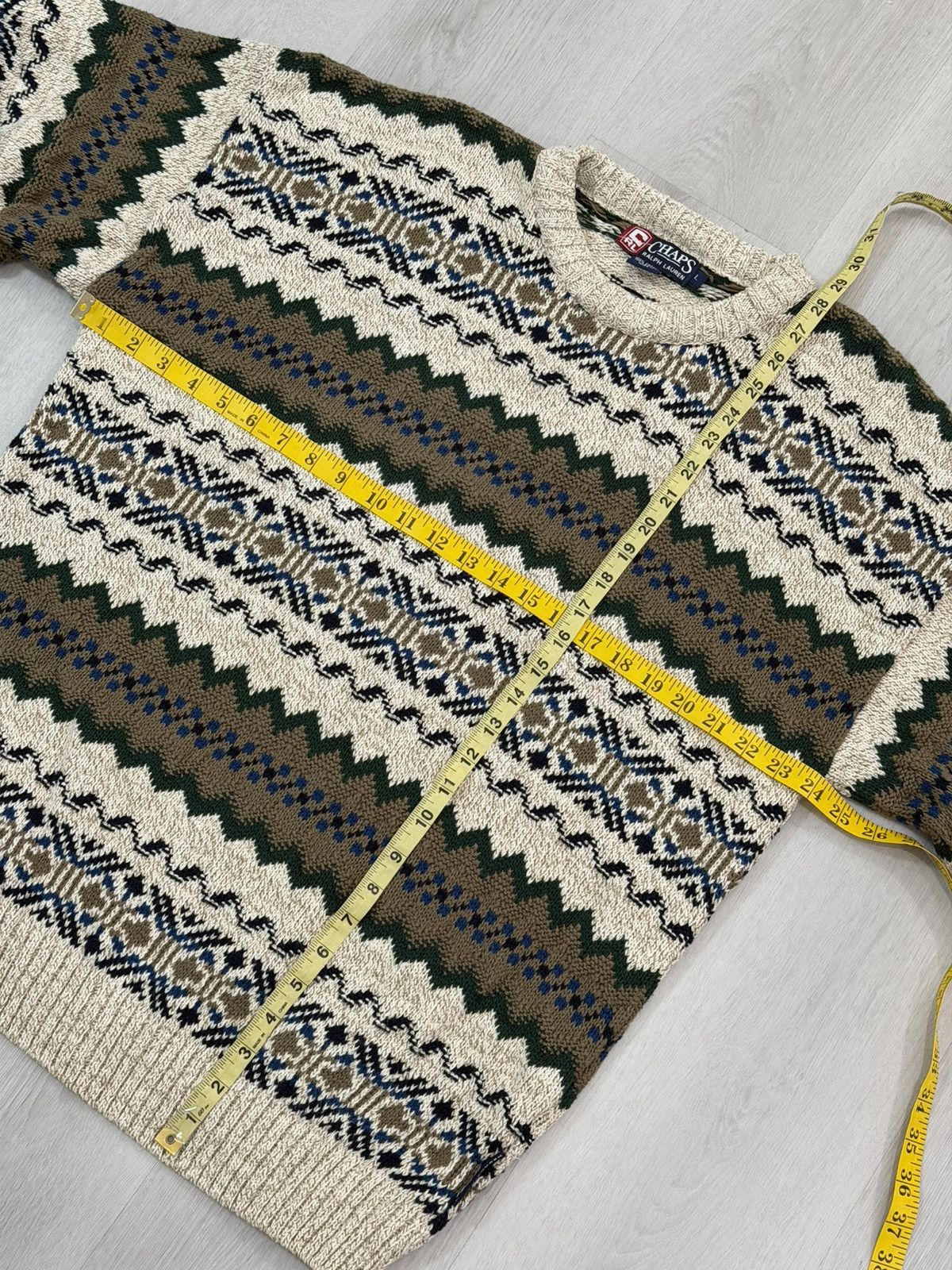 Chaps Ralph Lauren Vintage 90s Chaps Ralph Lauren 3D Cable Knit Sweater L USA Size US L / EU 52-54 / 3 - 7 Thumbnail
