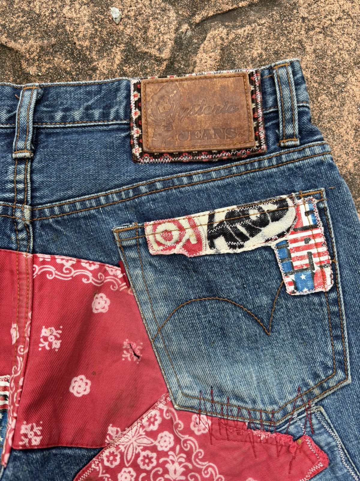 Hysteric Glamour Hysteric glamour bootcut patchwork jeans Size 29" - 3 Thumbnail