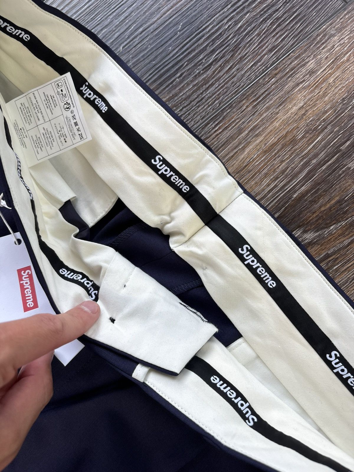 Supreme Supreme Pleated Trouser SS24 Navy Size US 36 / EU 52 - 4 Thumbnail