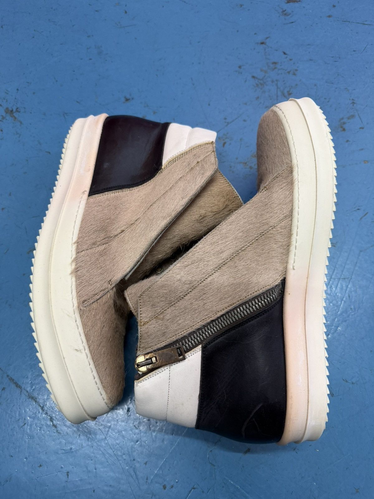 Rick Owens RICK OWENS FW13 FUR ISLAND DUNKS Size US 12.5 / EU 45-46 - 2 Thumbnail