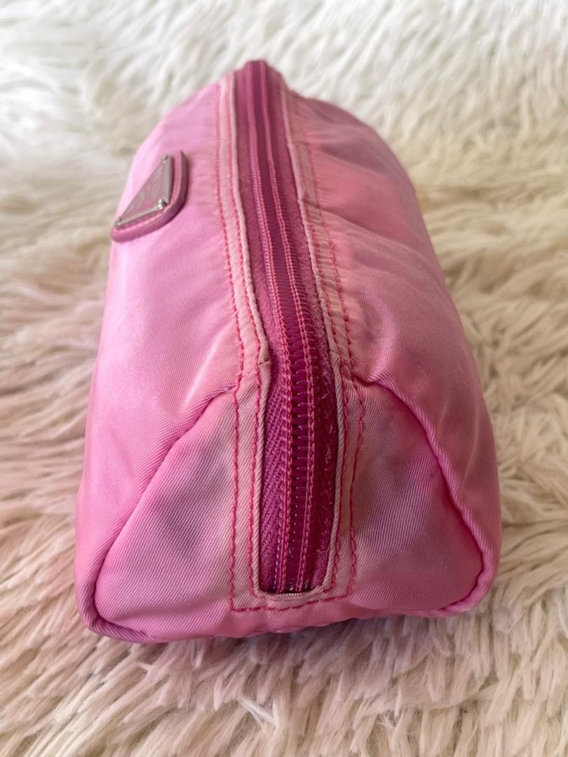 Prada Prada Fuschia Tessuto Nylon Zip Pouch Size ONE SIZE - 14 Thumbnail