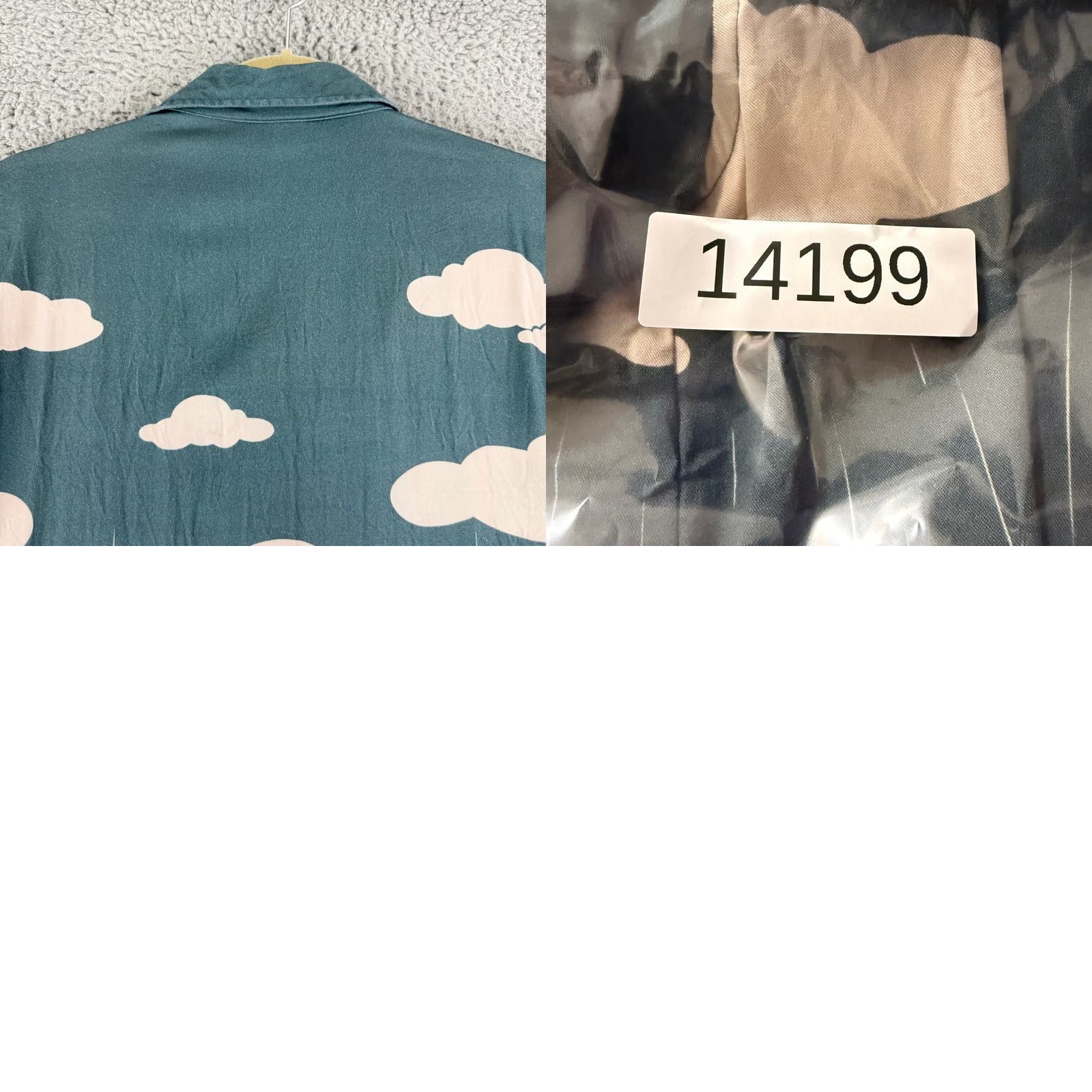 Vintage Her Universe Totoro Button-Up Shirt Mens Small Teal Rayon Anime Casual Short Sleeve Shirt Size US S / EU 44-46 / 1 - 9 Thumbnail