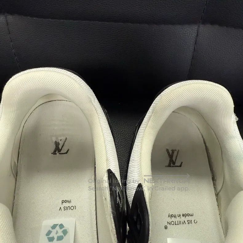 Louis Vuitton Louis Vuitton Trianer black and white denim low-cut board Size US 9 / EU 42 - 9 Thumbnail