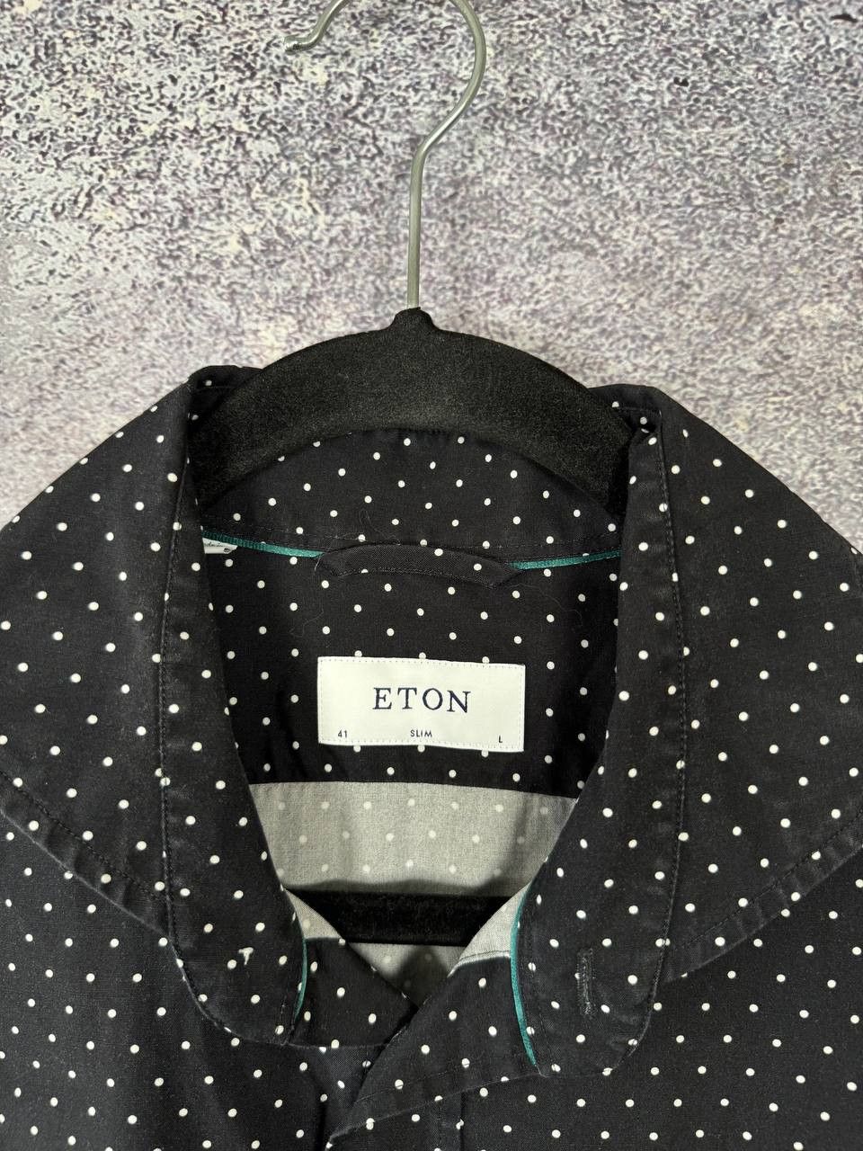 Eton Eton Shirt Large Black Dress Button Up Spread Collar Size US L / EU 52-54 / 3 - 5 Thumbnail