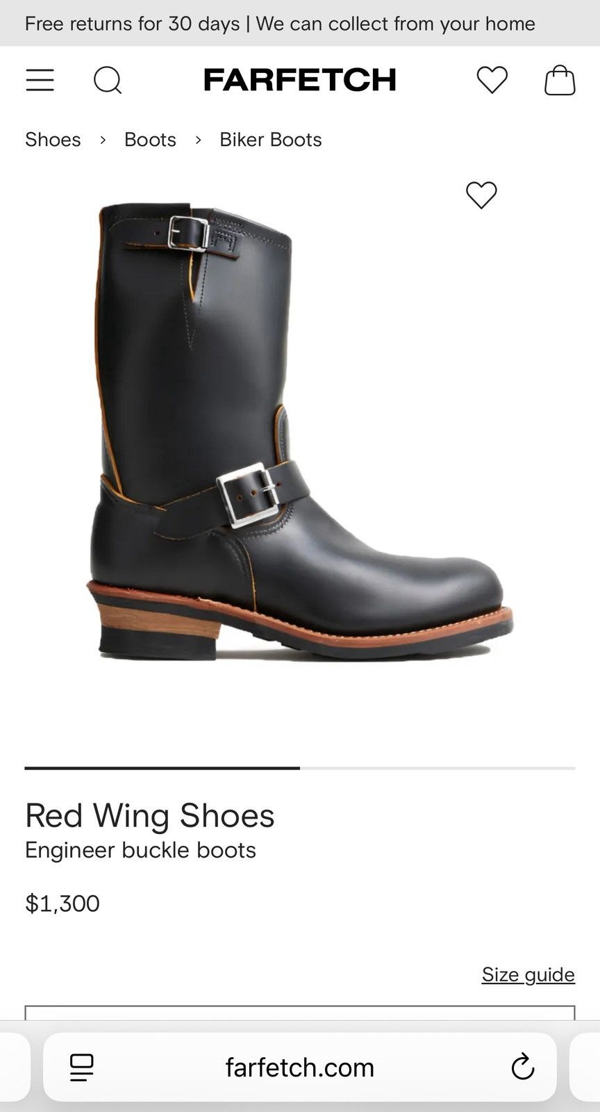 Red Wing Red Wing 2966 Engineer Boots Size US 9 / EU 42 - 11 Thumbnail