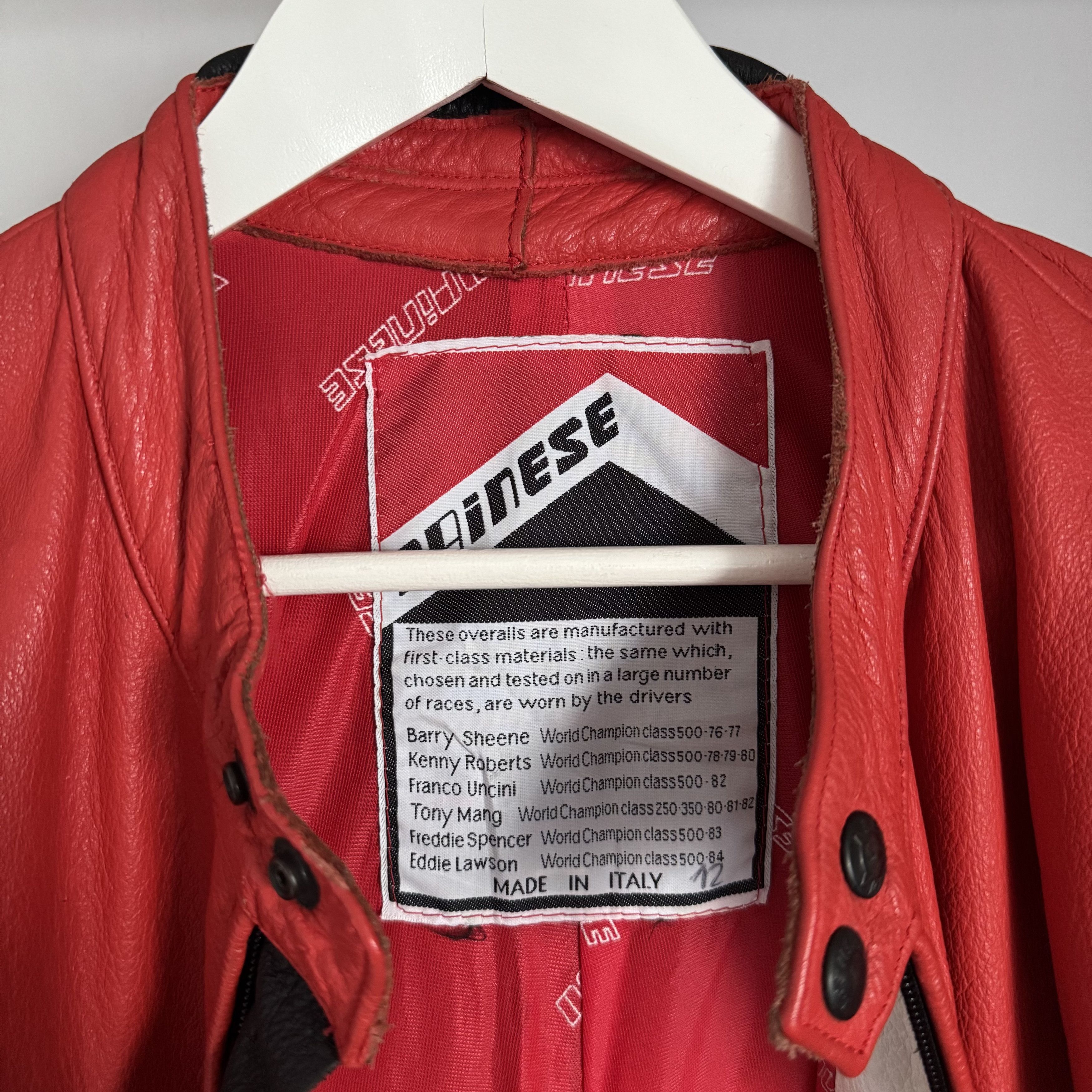 Dainese Vintage DAINESE Moto Suit – Jacket + Pants – Leather Logo Size 46R - 23 Thumbnail