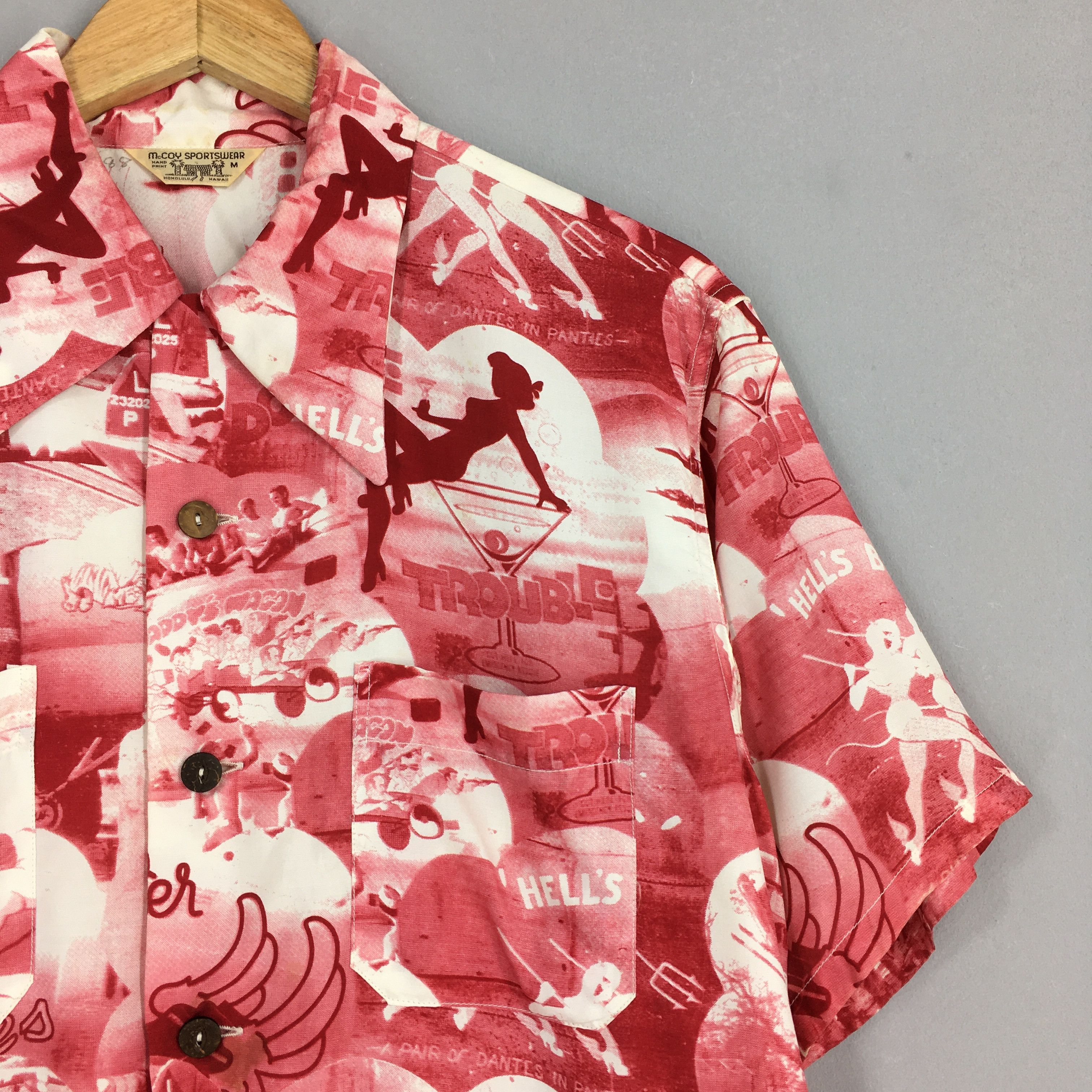 The Real McCoy's Vintage Real Mccoys Japan Hawaii Rayon Shirt Medium Size US M / EU 48-50 / 2 - 2 Thumbnail