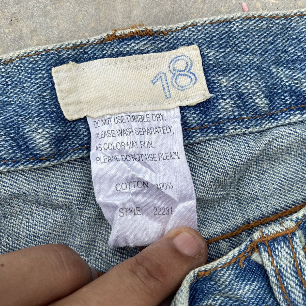 If Six Was Nine vintage classic members patchwork ripped denim jeans Size US 28 / EU 44 - 6 Thumbnail