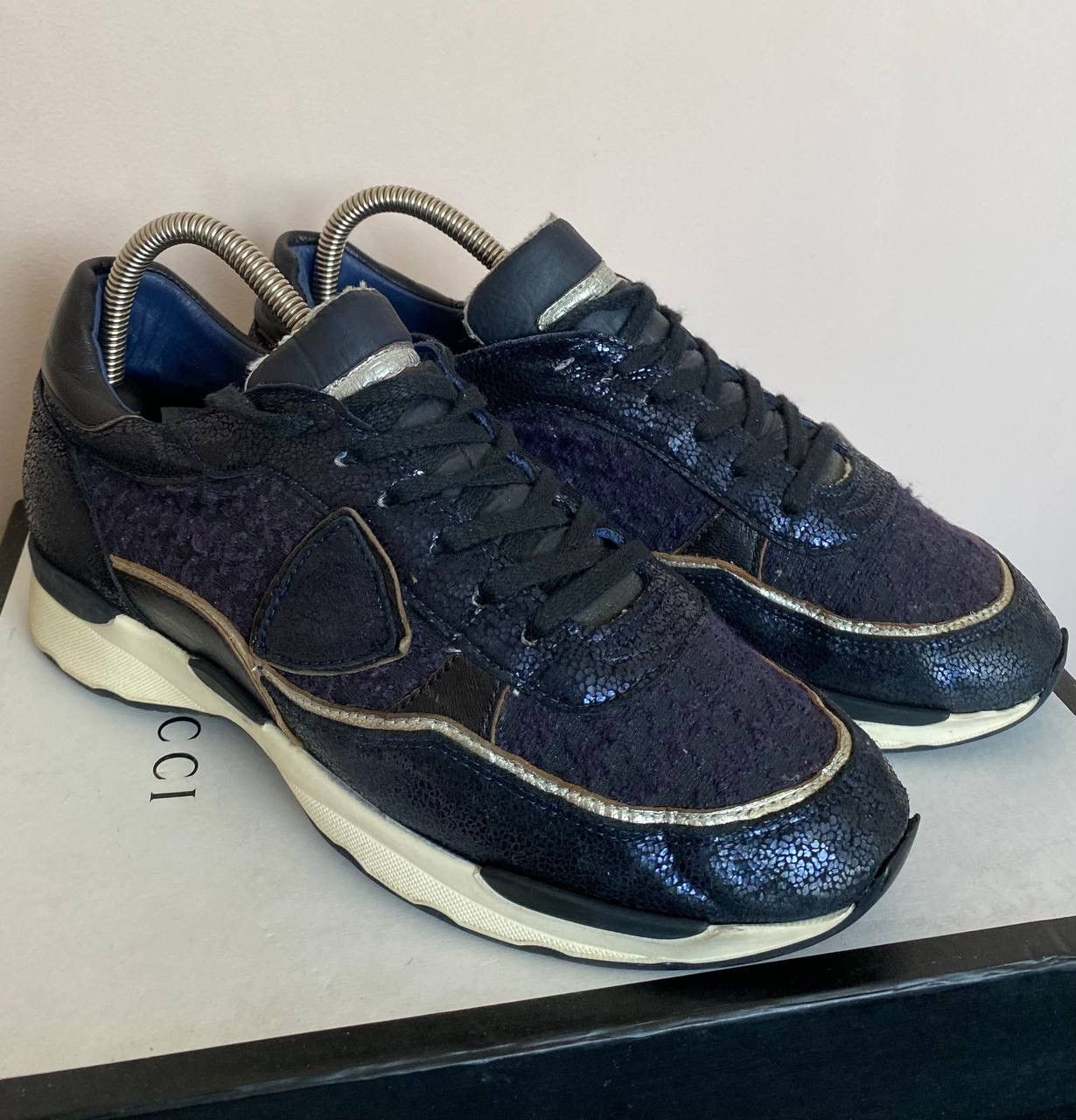 Philippe Model Philippe Model Sneakers Leather Midnight Blue Size US 10 / IT 40 - 1 Thumbnail