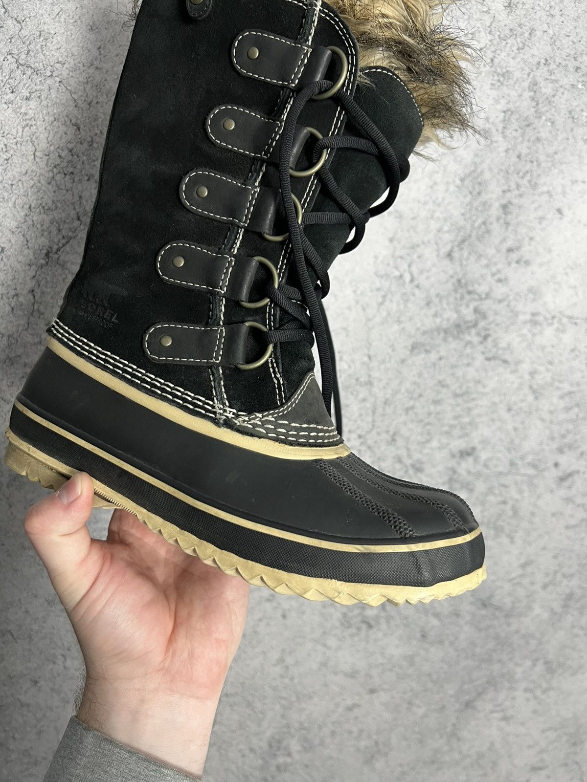 SOREL Sorel Duck Boots Faux Fur Lined Lace Up Winter Shoes Size US 6 / IT 36 - 20 Thumbnail