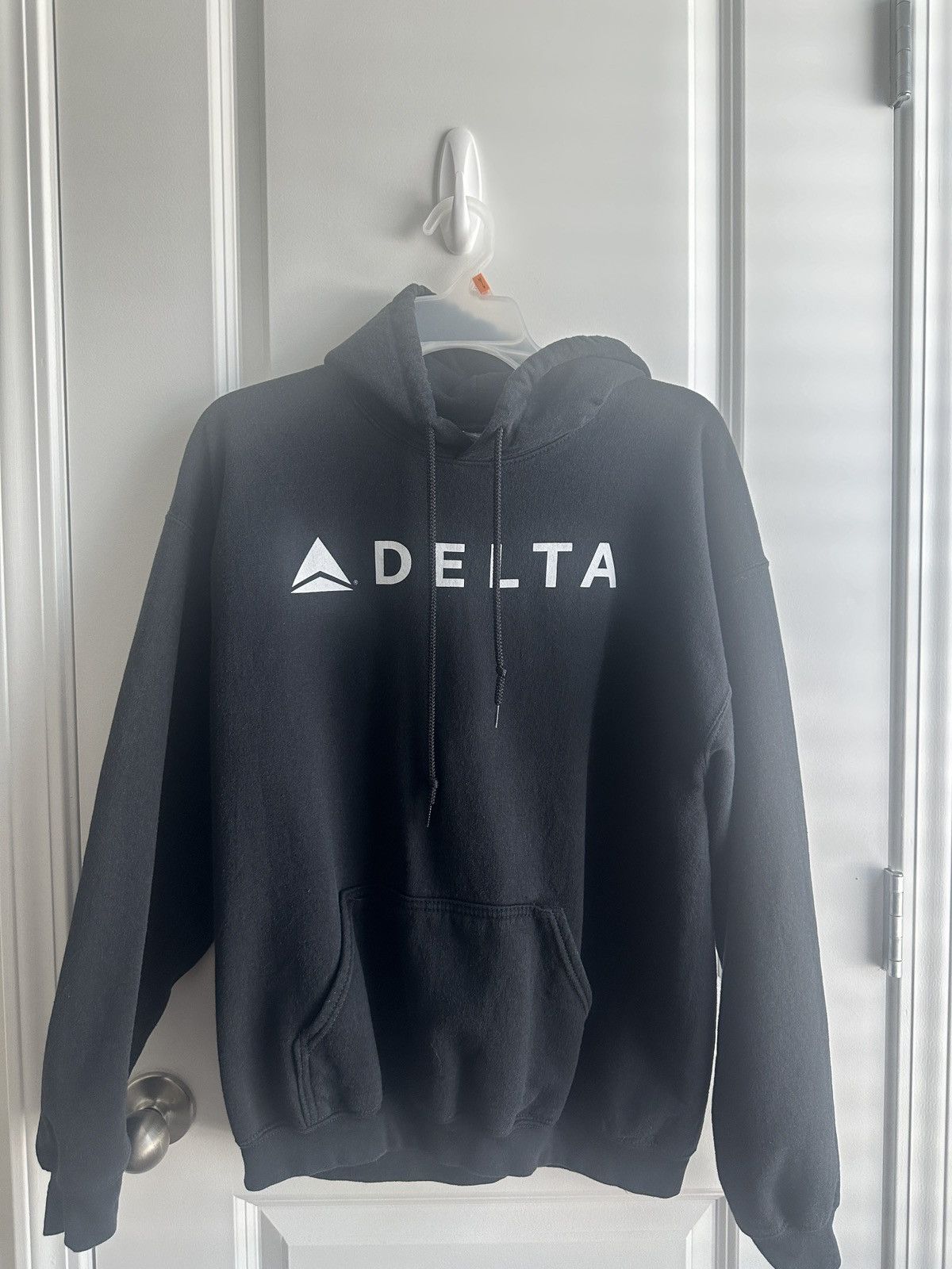Vintage Delta Hoodie Black Size US L / EU 52-54 / 3 - 1 Thumbnail