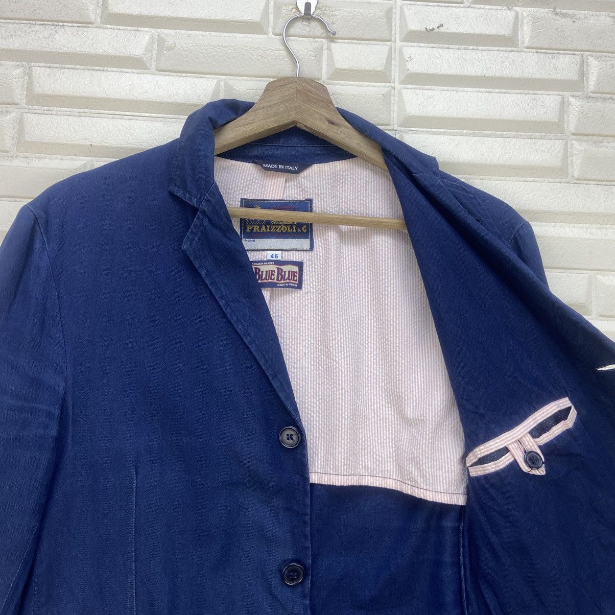 Blue Blue Japan Blue Blue Japan X Fraizzoli Milano Indigo Jacket Blazer Size US S / EU 44-46 / 1 - 16 Thumbnail