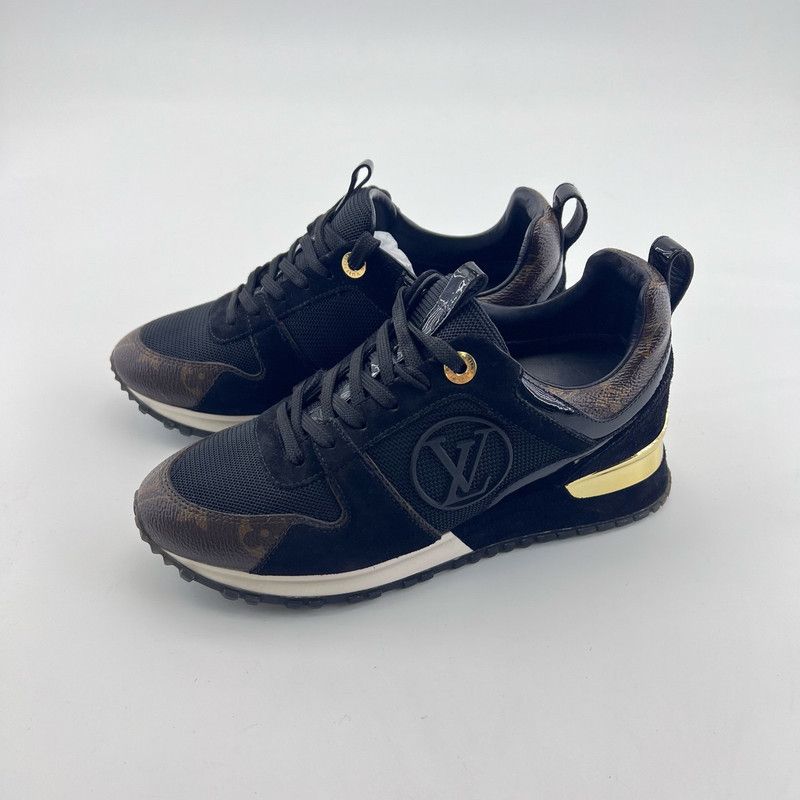 Louis Vuitton Louis Vuitton Dark Monogram Sneakers 0079 Size US 5 / EU 37 - 1 Thumbnail