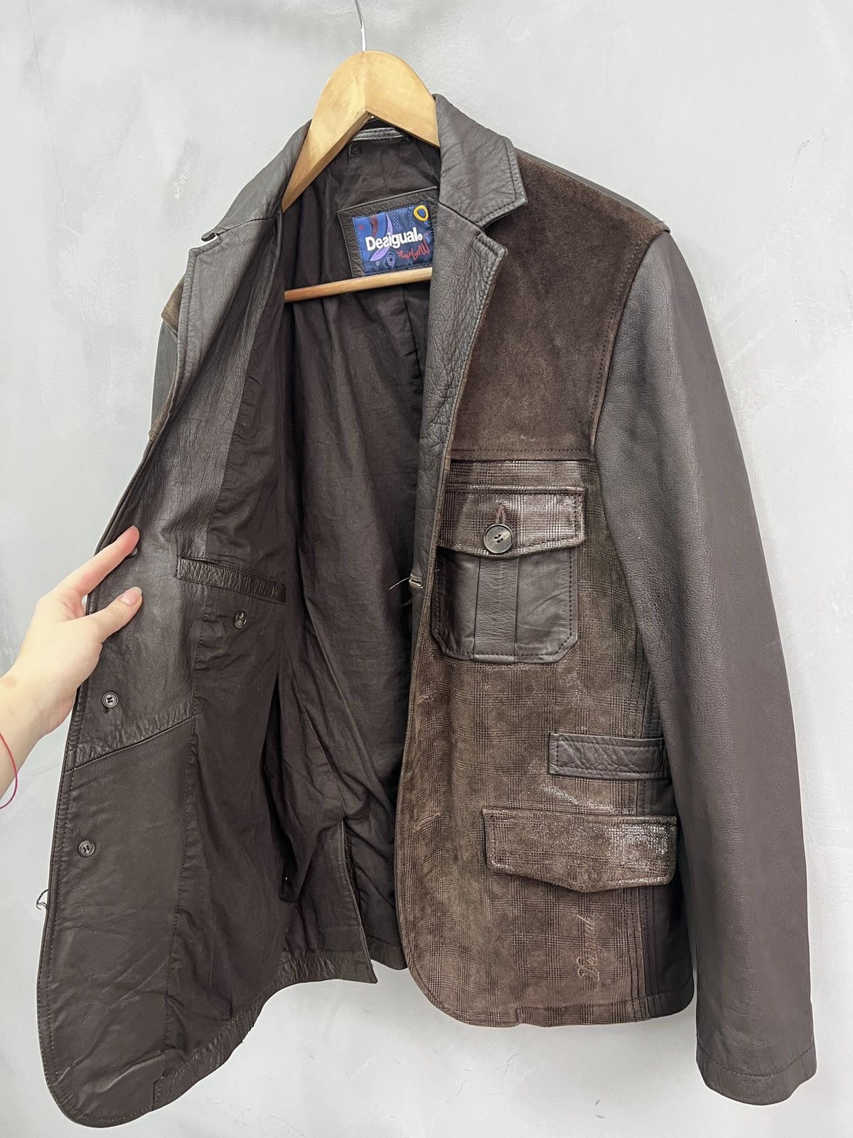 14th Addiction Rare 14thAddiction style leather blazer avant GARDE y2k Size US L / EU 52-54 / 3 - 8 Thumbnail