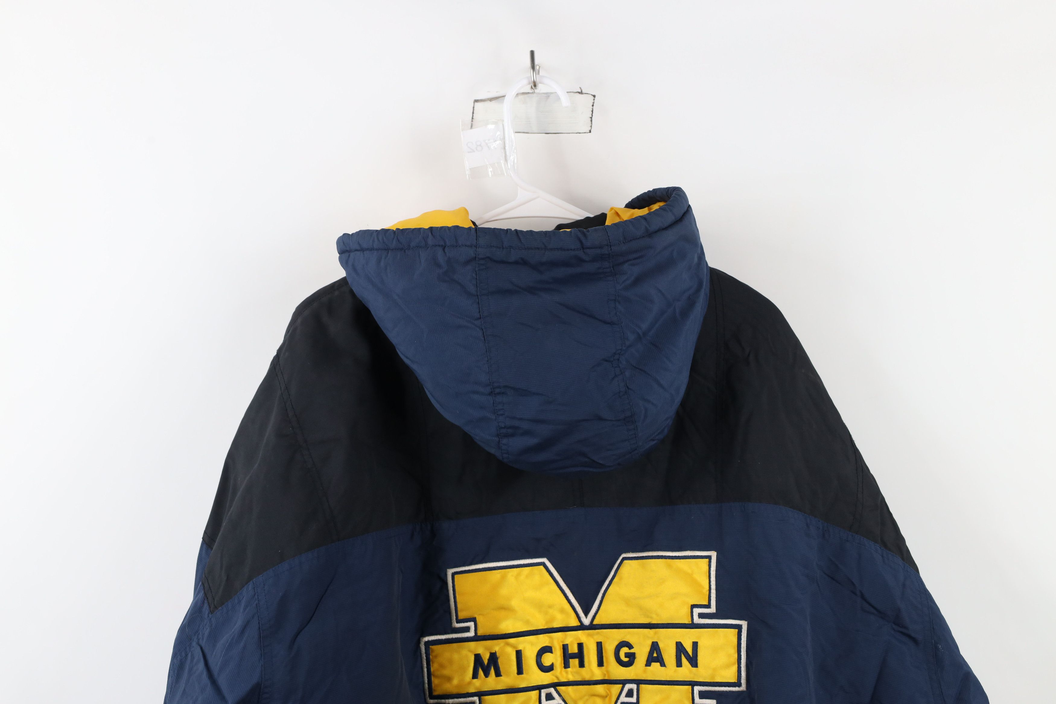 Starter Vintage 90s Starter University of Michigan Puffer Jacket Size US XL / EU 56 / 4 - 17 Thumbnail