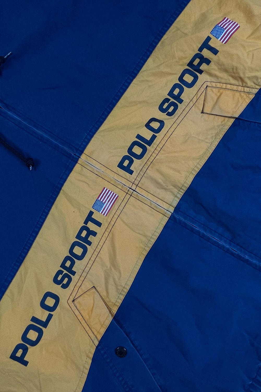 🏁 POLO SPORT RLX Banner Stripe Wind-Breaker — XL (1996-99) image 8