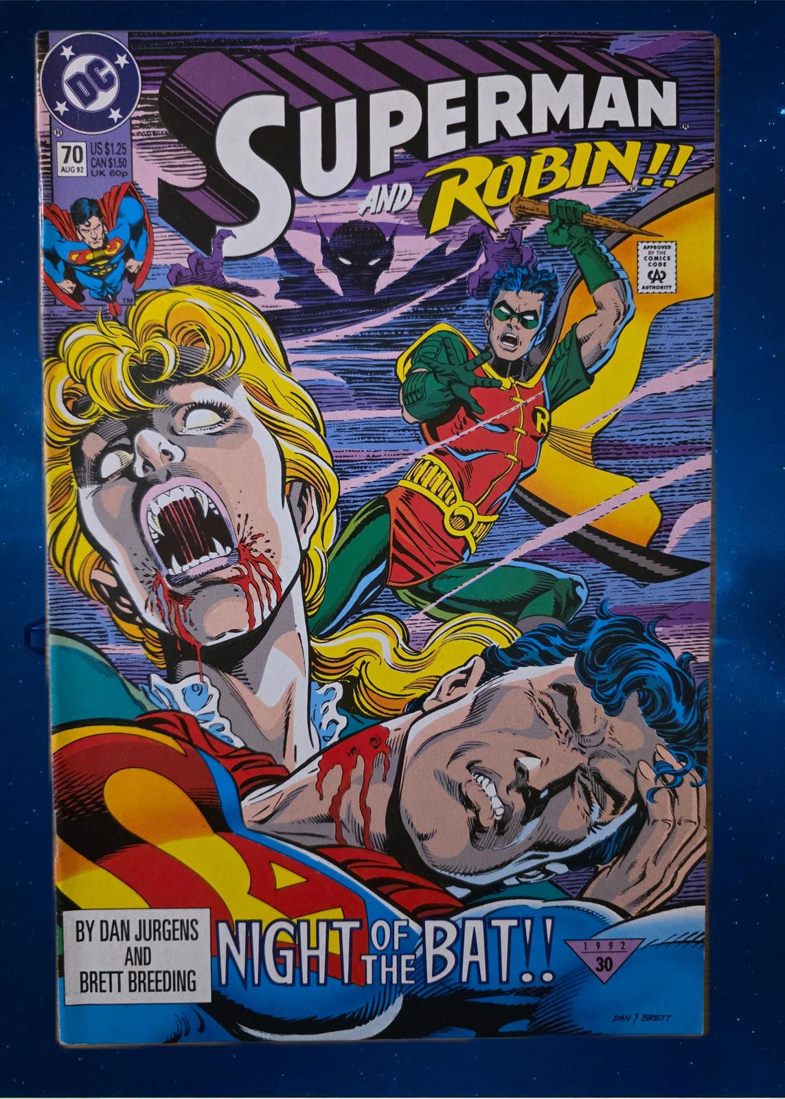 DC Comics Superman #70 1992 DC Comics Comic Book VF/NM (C) Size ONE SIZE - 1 Thumbnail