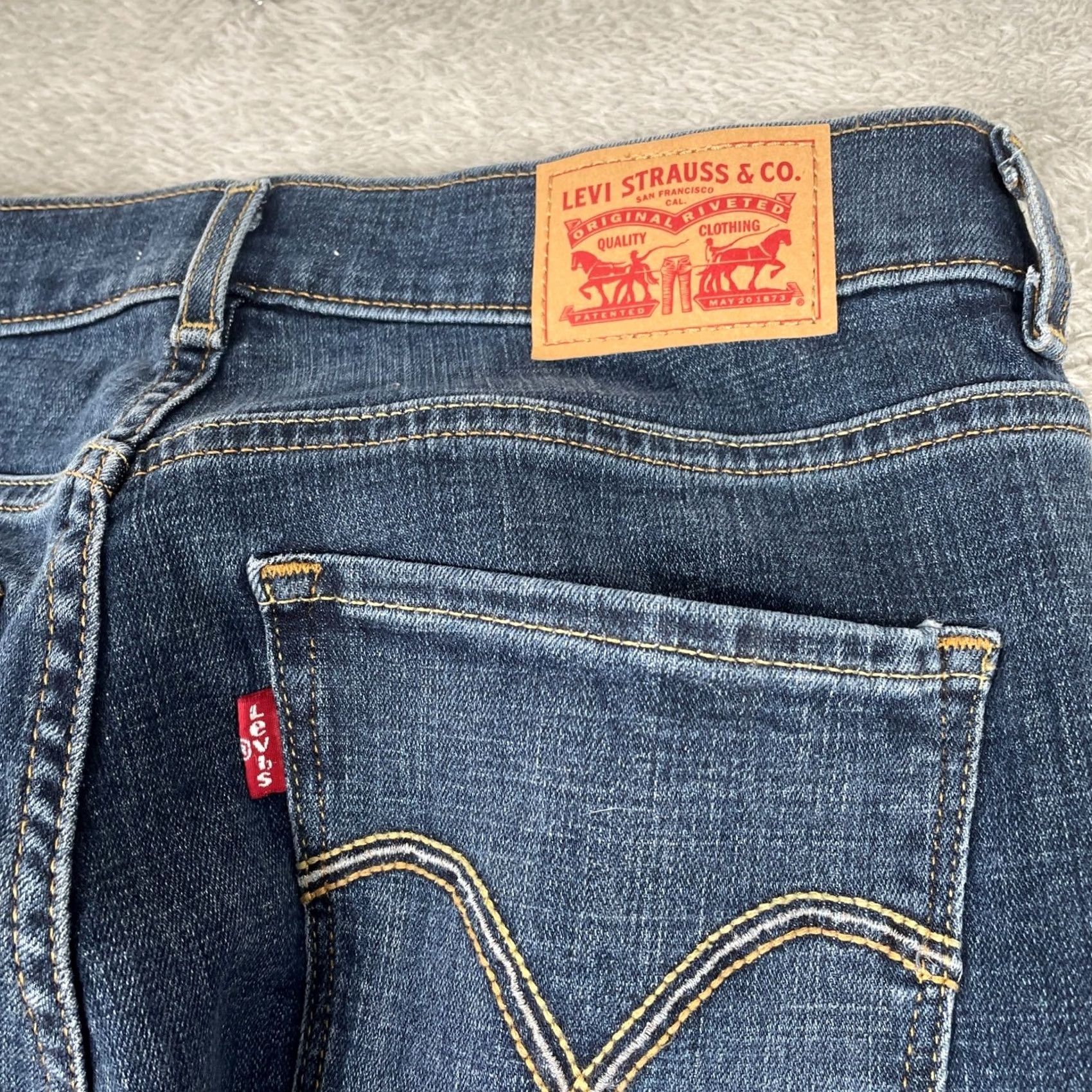 Levi's Levis Jeans Womens 4 28x28 Bootcut Dark Wash Denim Y2K Cowgirl Rodeo Size 27" / US 4 / IT 40 - 6 Thumbnail