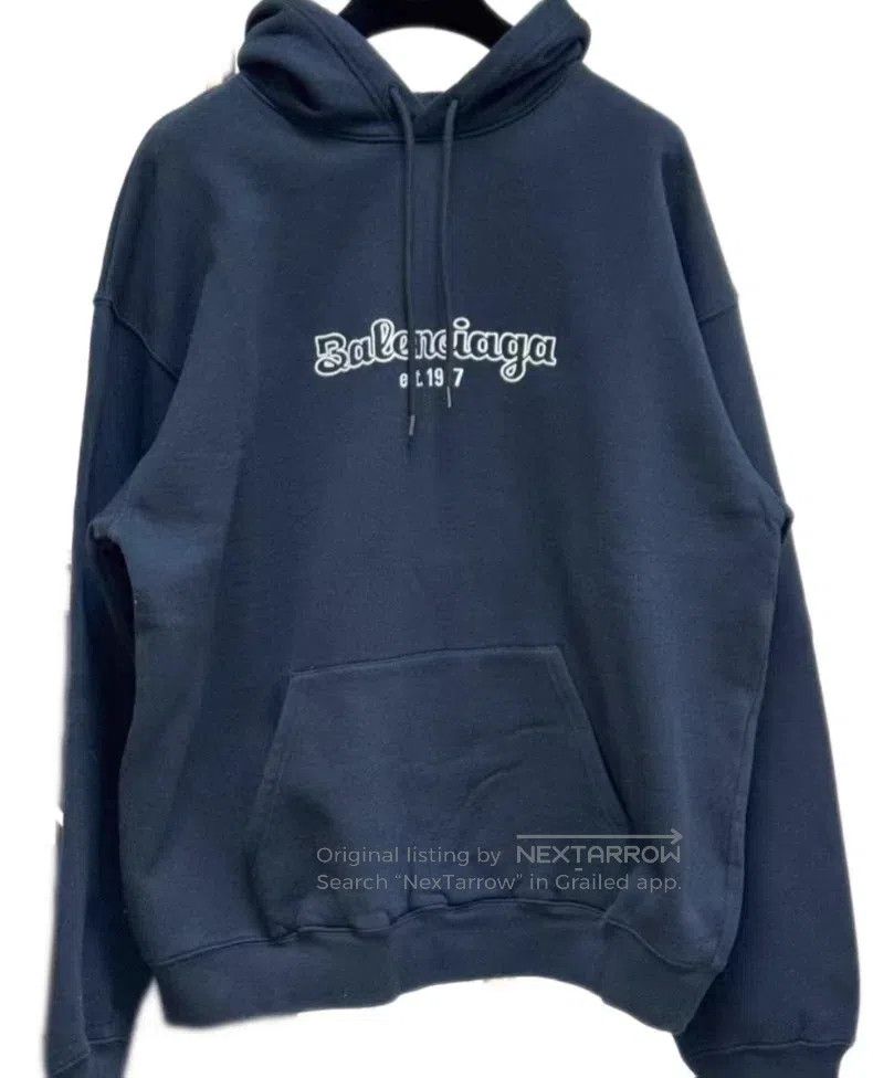 Balenciaga Balenciaga Embroidered logo hoodie Size US L / EU 52-54 / 3 - 1 Thumbnail