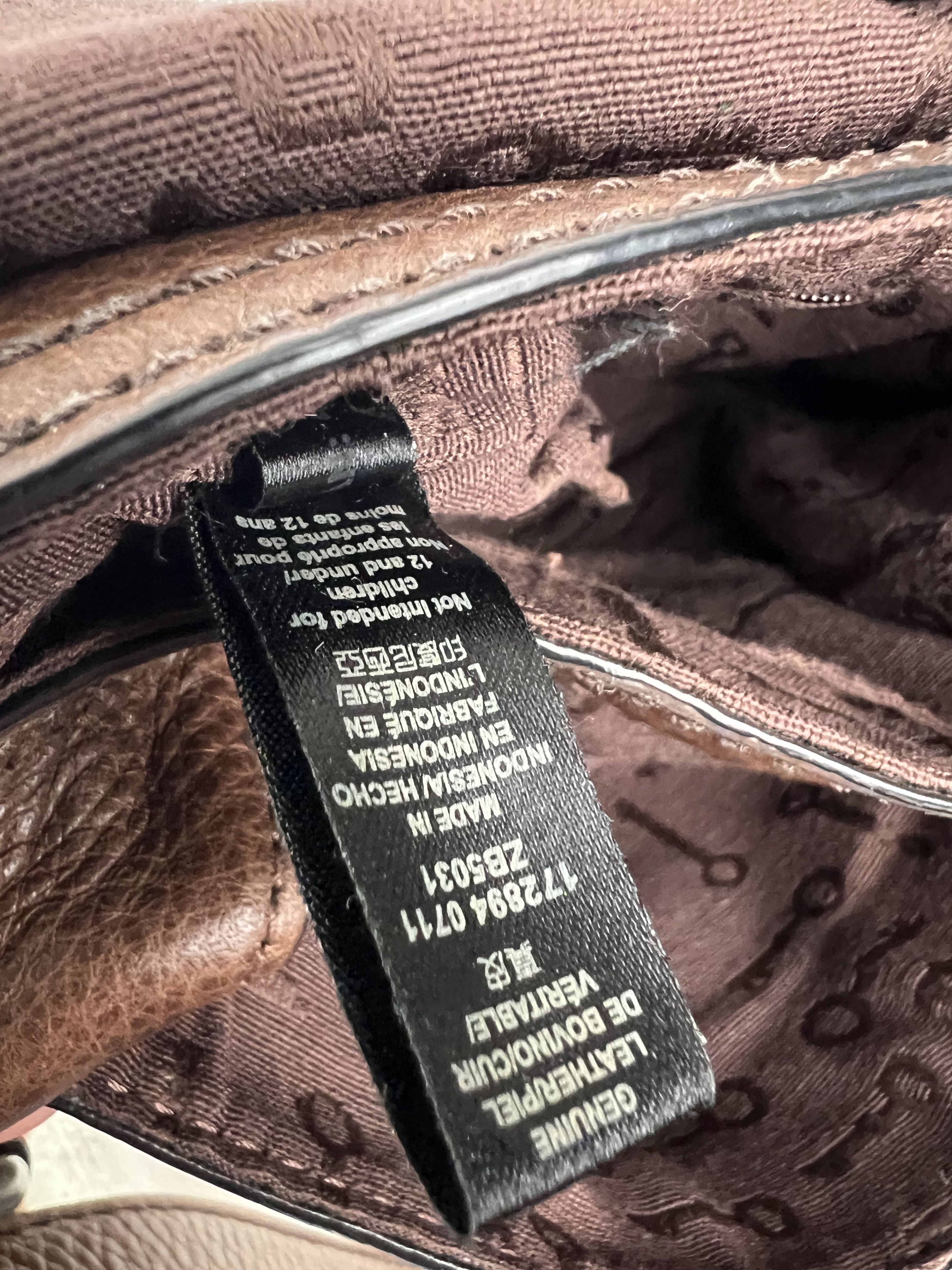 Fossil Fossil Brown Leather Crossbody Bag Size ONE SIZE - 11 Thumbnail