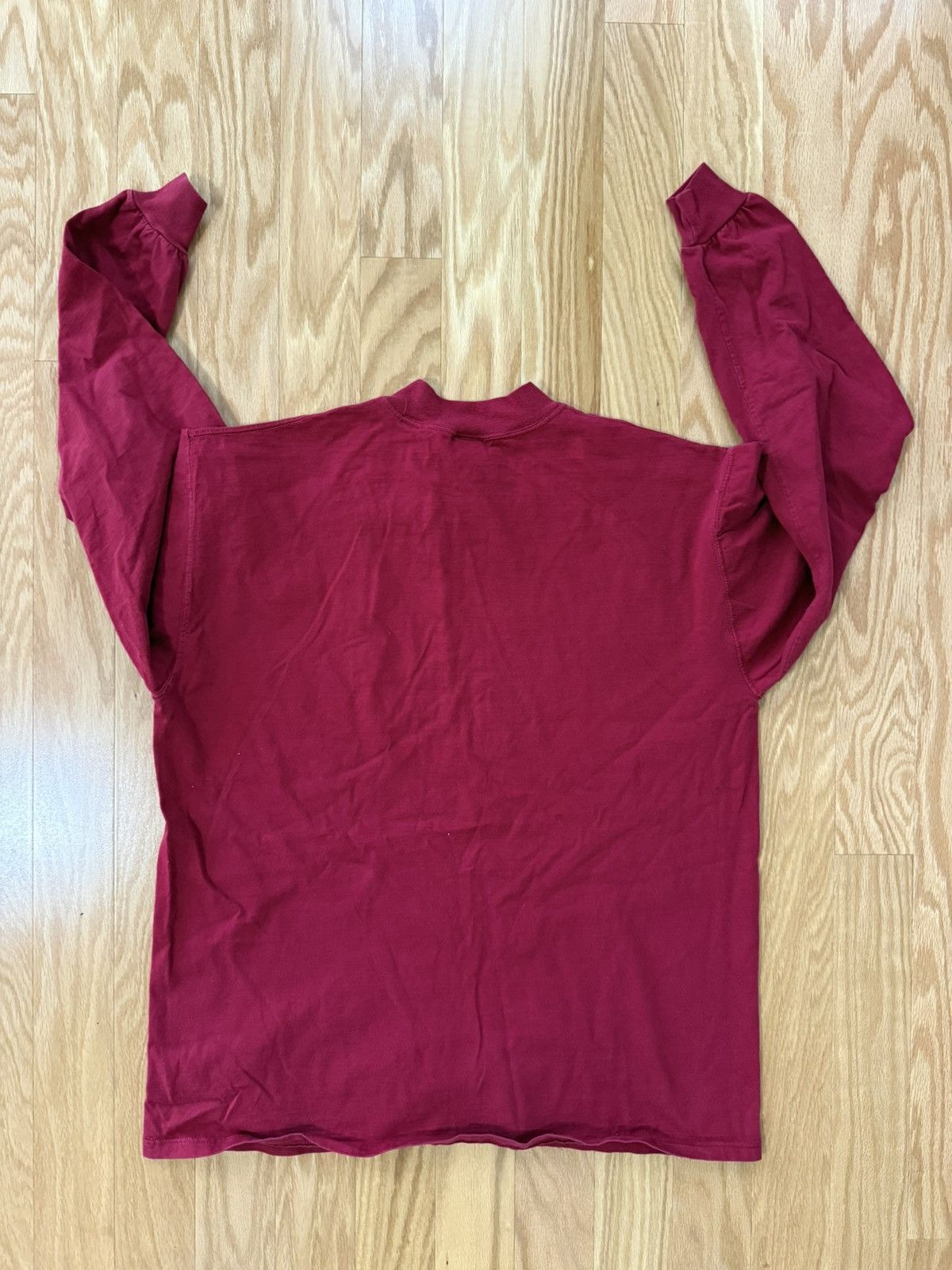 Russell Athletic Vintage Russell Athletic Mock Neck Long Sleeve Red Tee Size US L / EU 52-54 / 3 - 4 Thumbnail