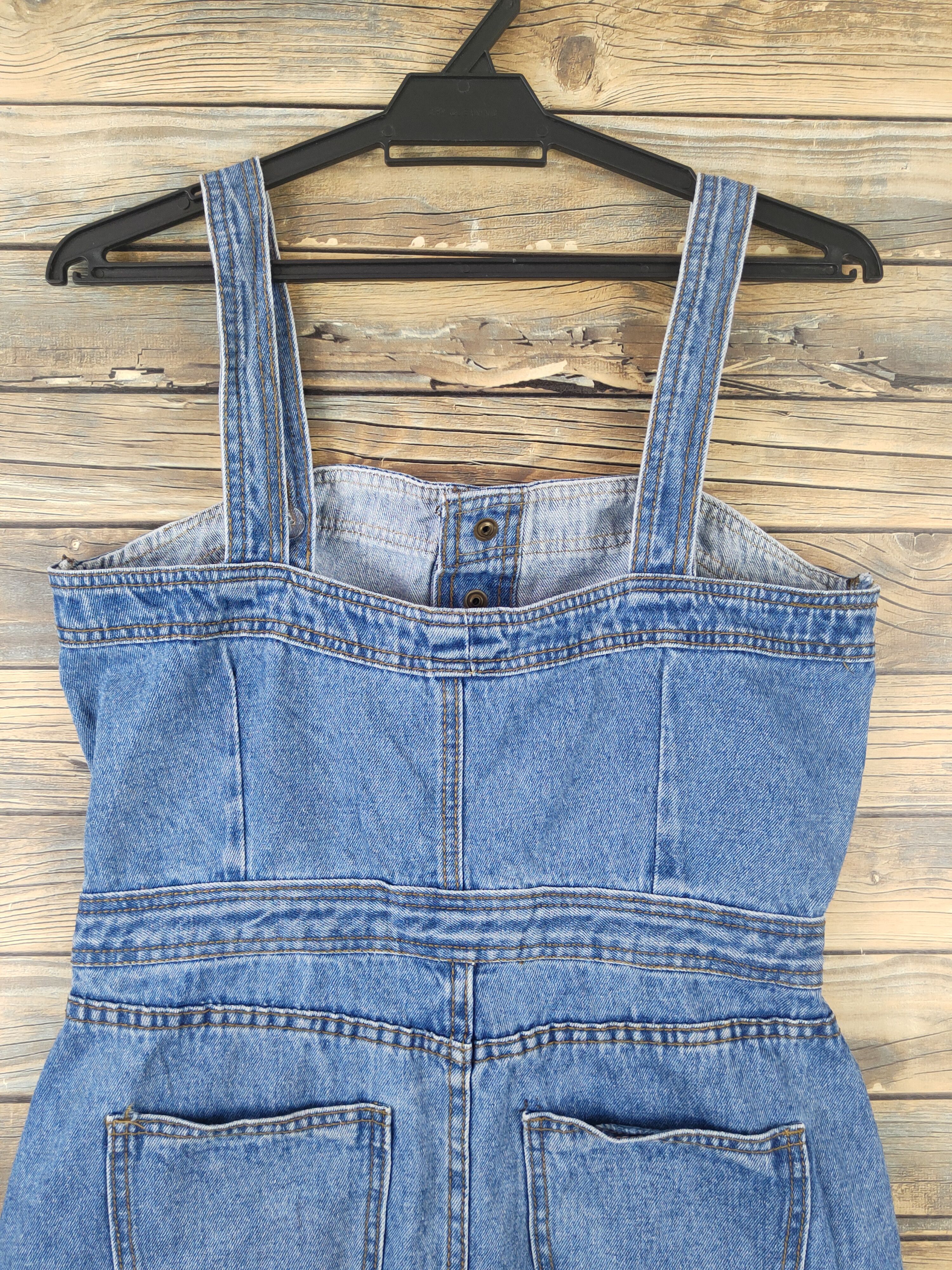 Japanese Brand × Vintage Vintage Japanese Brand Blue Denim Skirt Jumpsuits Size 30" / US 8 / IT 44 - 8 Thumbnail