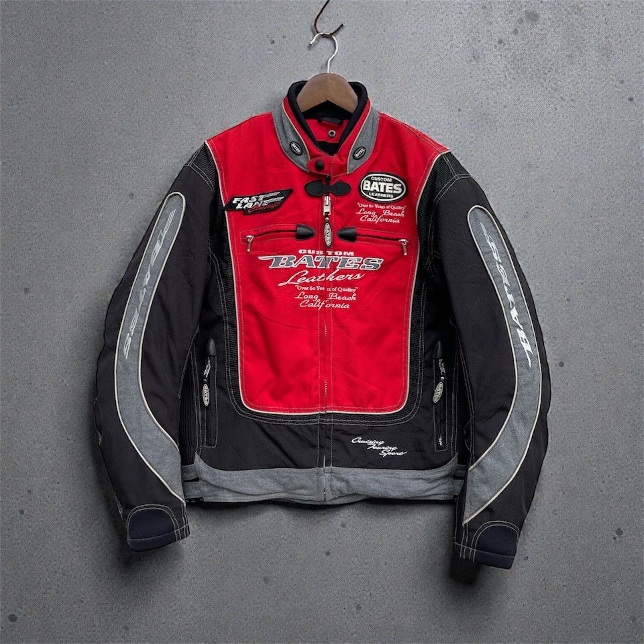 Bates Hats BATES MEN'S RACER BOMBER JACKET SIZE XL Size US XL / EU 56 / 4 - 1 Thumbnail