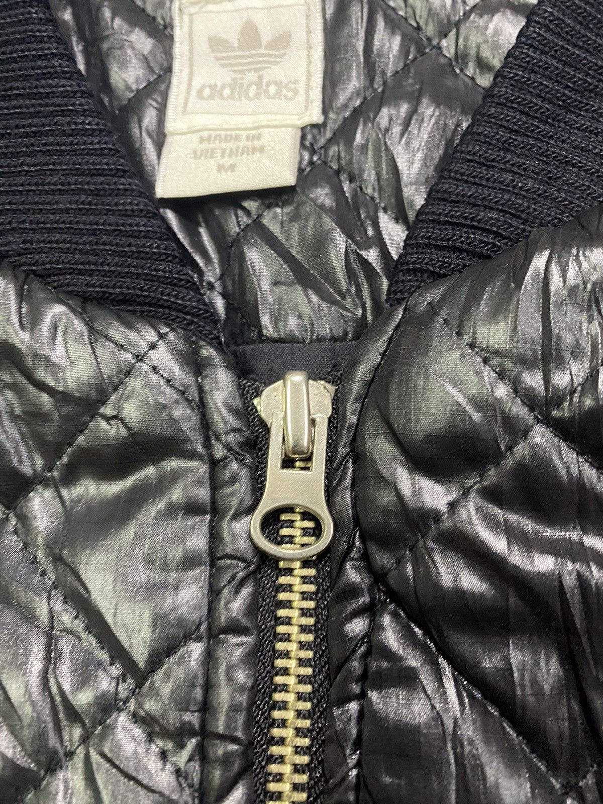Adidas Adidas Black Quilted Jacket Size M Size US M / EU 48-50 / 2 - 7 Thumbnail