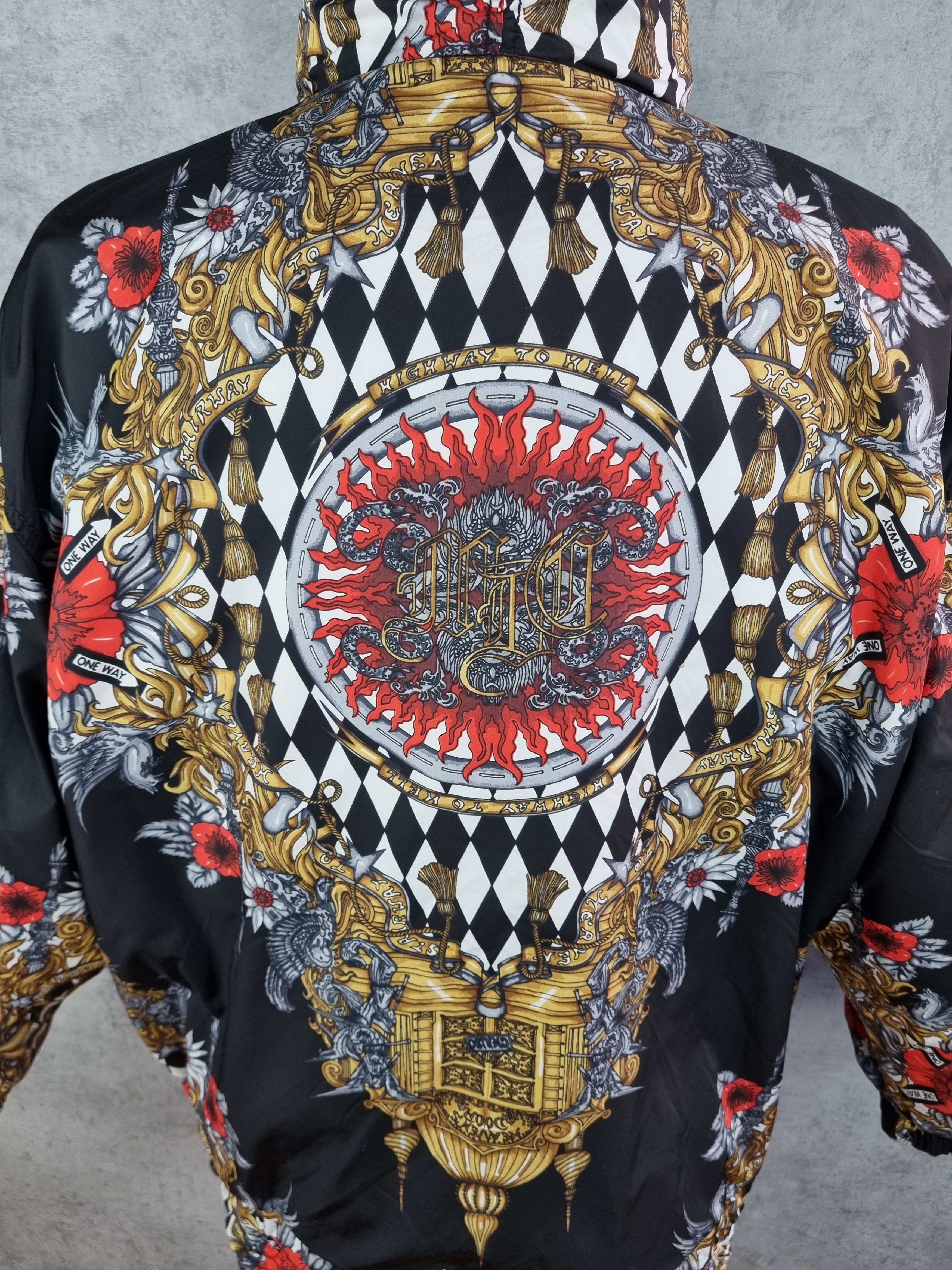 Japanese Brand 80s Stairway to Heaven 2 side Anorak jacket VERSACE style Size US L / EU 52-54 / 3 - 7 Thumbnail