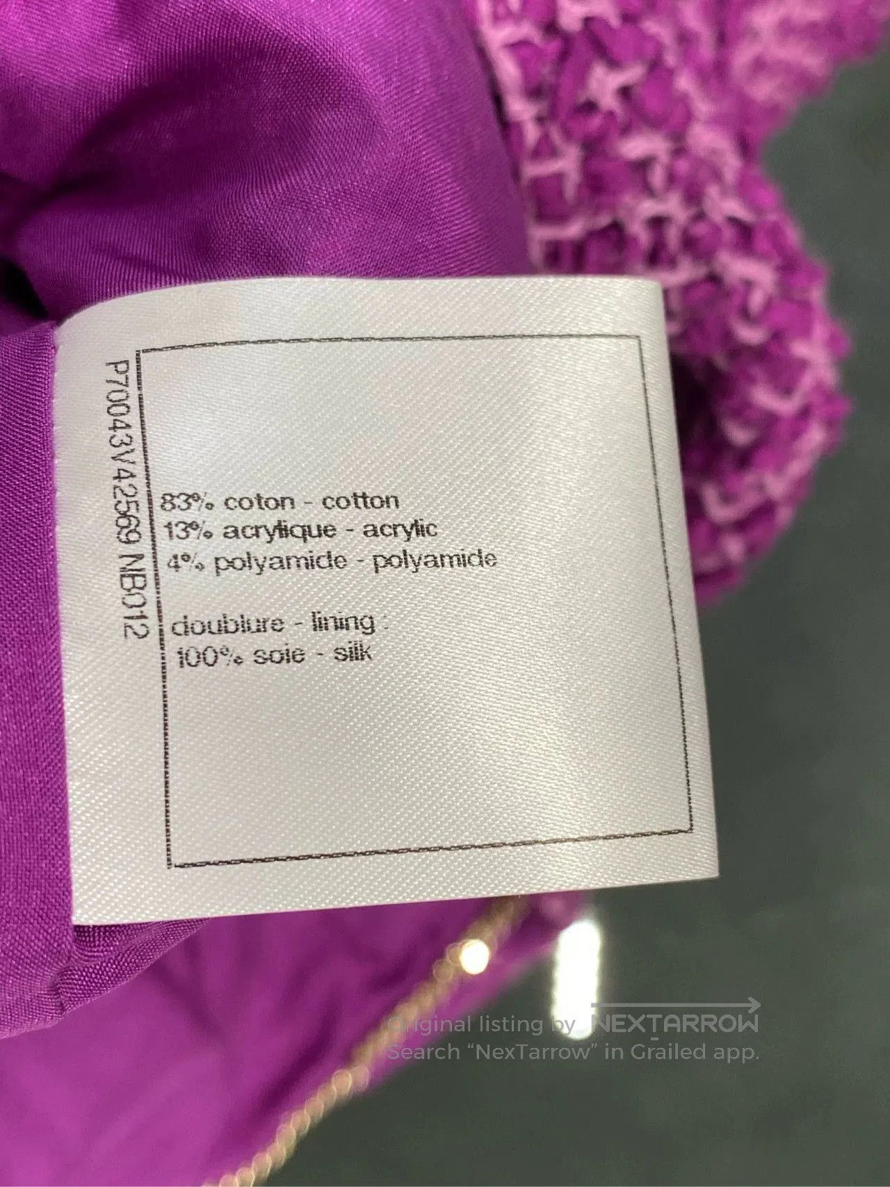 Chanel Chanel 21C Purple Knit Coat FR36. Size US S / EU 44-46 / 1 - 7 Thumbnail