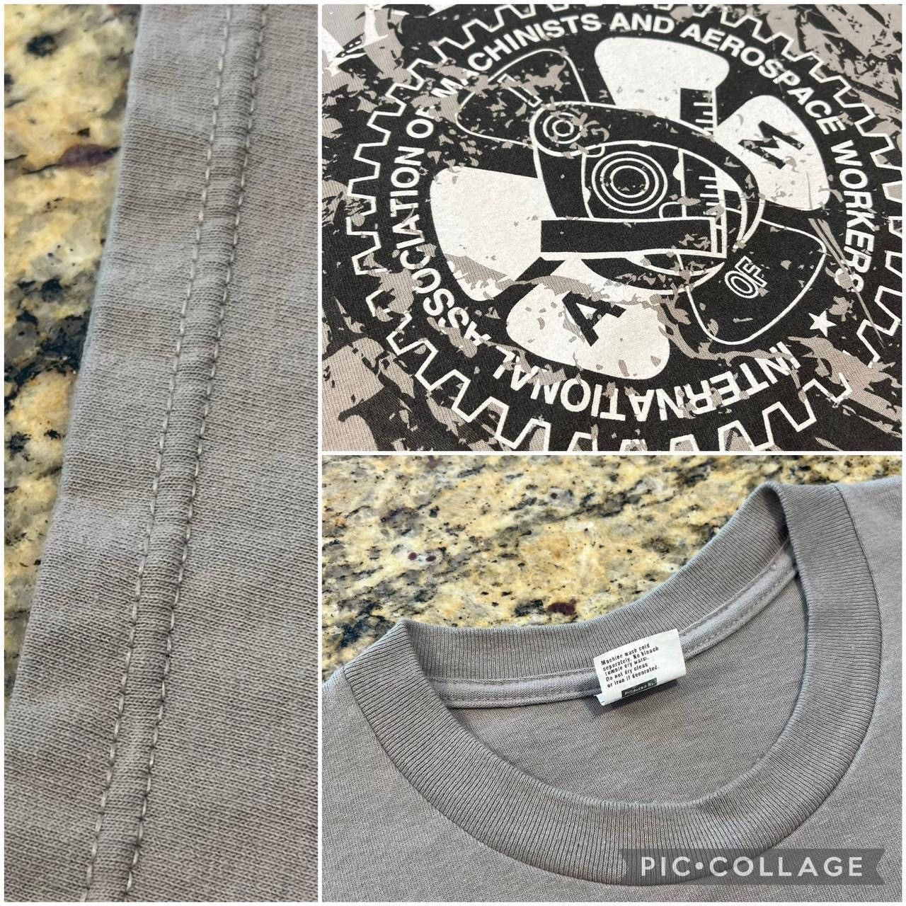 Vintage Vintage Union Line Machinists Aerospace Workers Tshirt Size US L / EU 52-54 / 3 - 3 Thumbnail