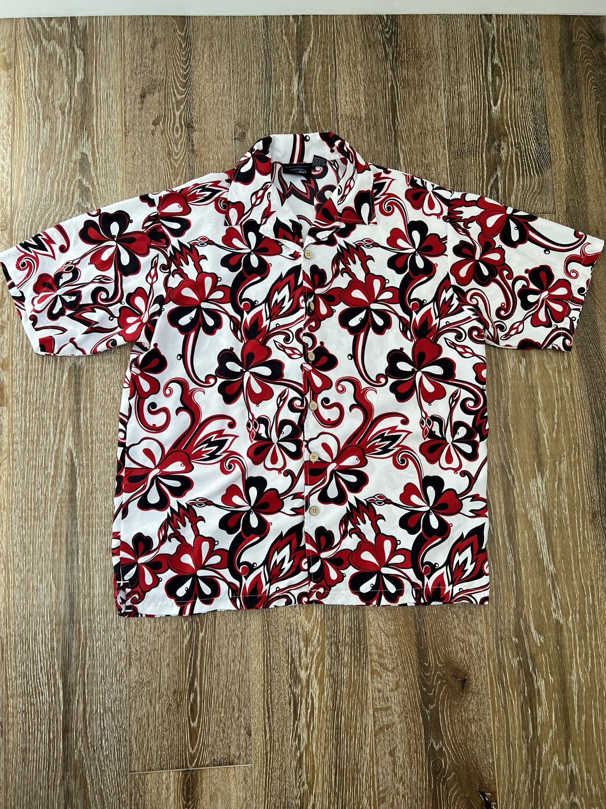 Anchor Blue Vintage y2k anchor blue floral bowler button up shirt Size US L / EU 52-54 / 3 - 1 Thumbnail
