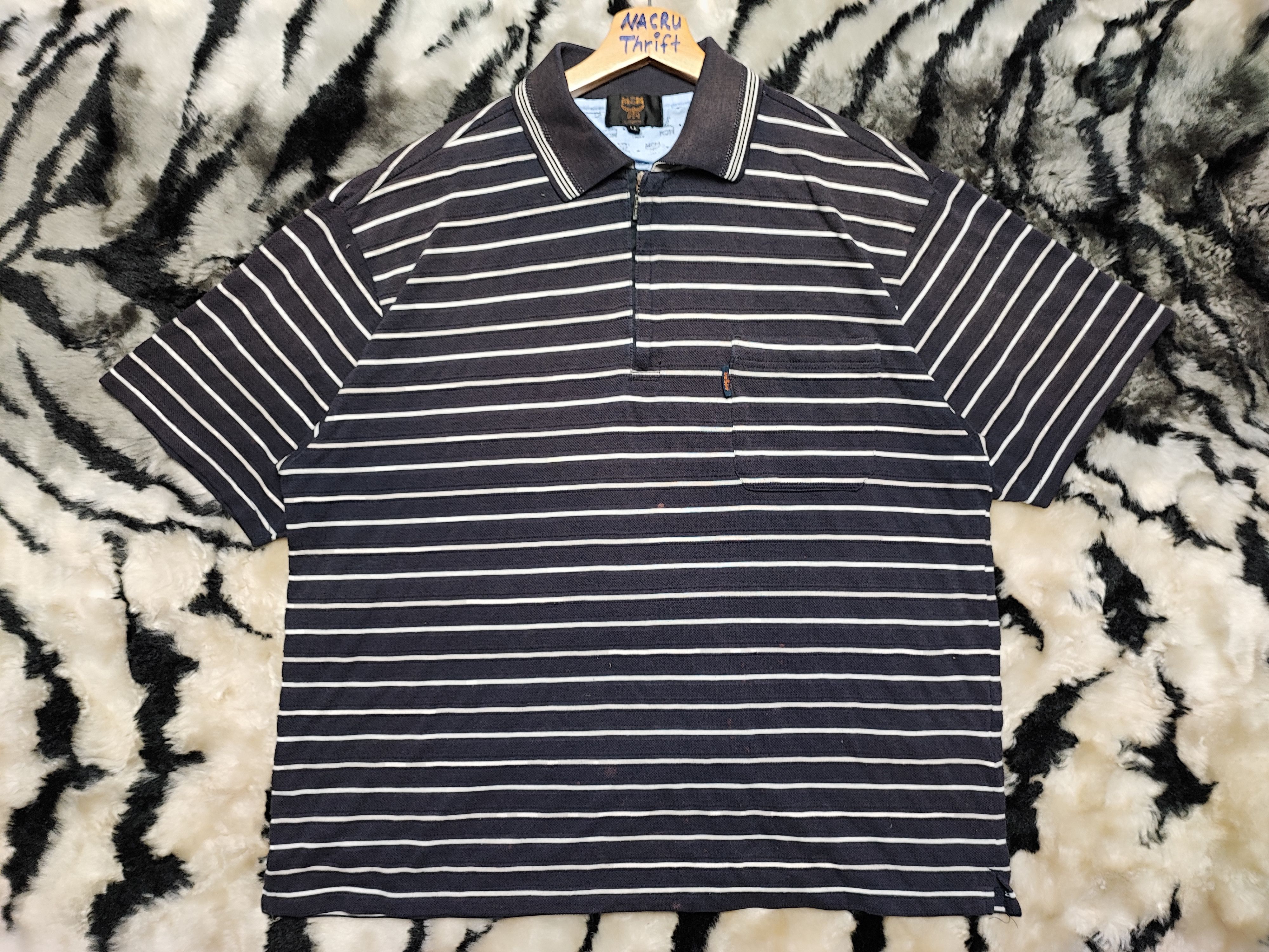 MCM Vintage 90s Pocket Polo Tshirt by MCM Size US L / EU 52-54 / 3 - 3 Thumbnail
