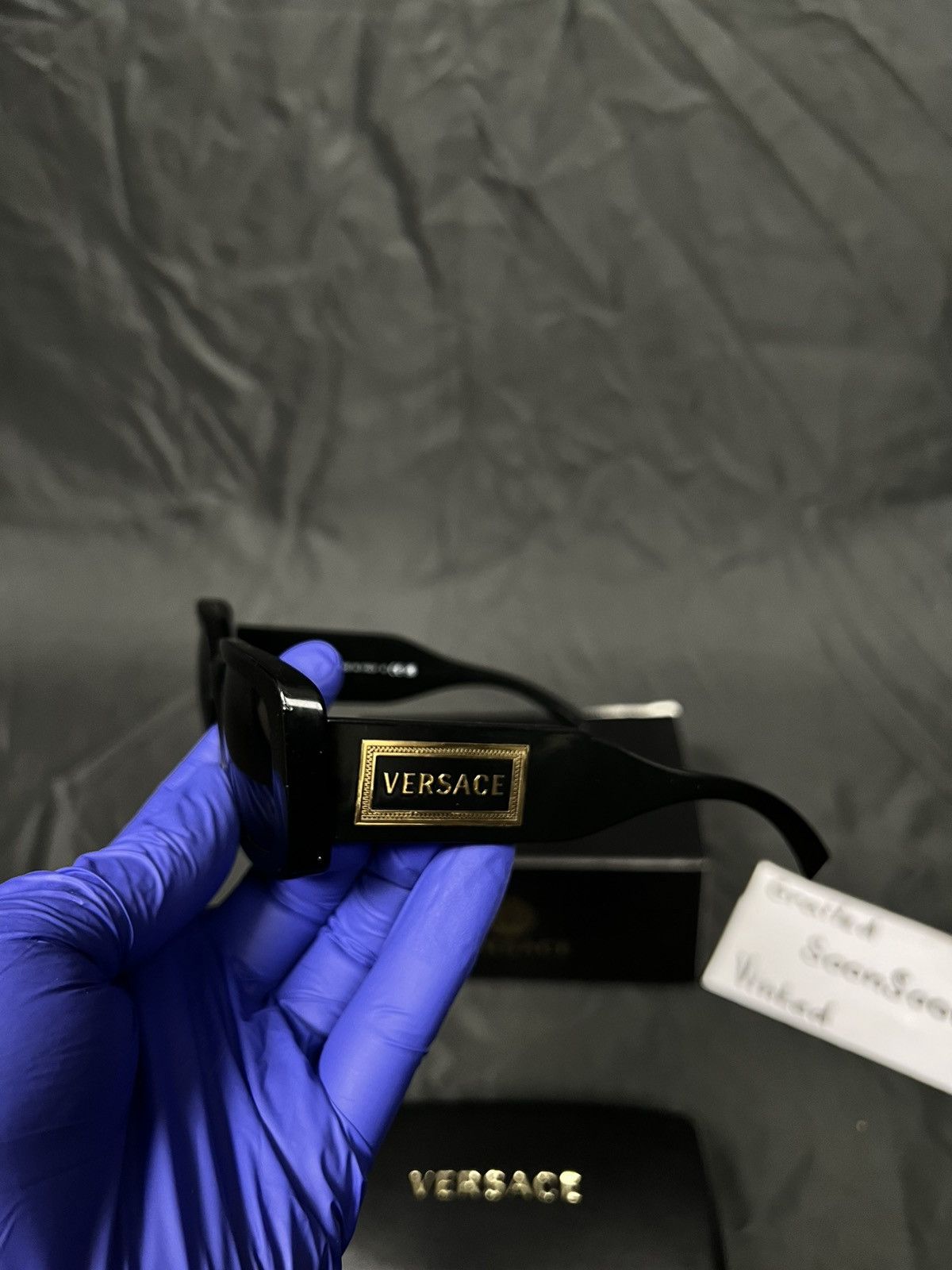 Versace Versace 0VE4377 Sunglasses biggy Japan style big logo Size ONE SIZE - 3 Thumbnail