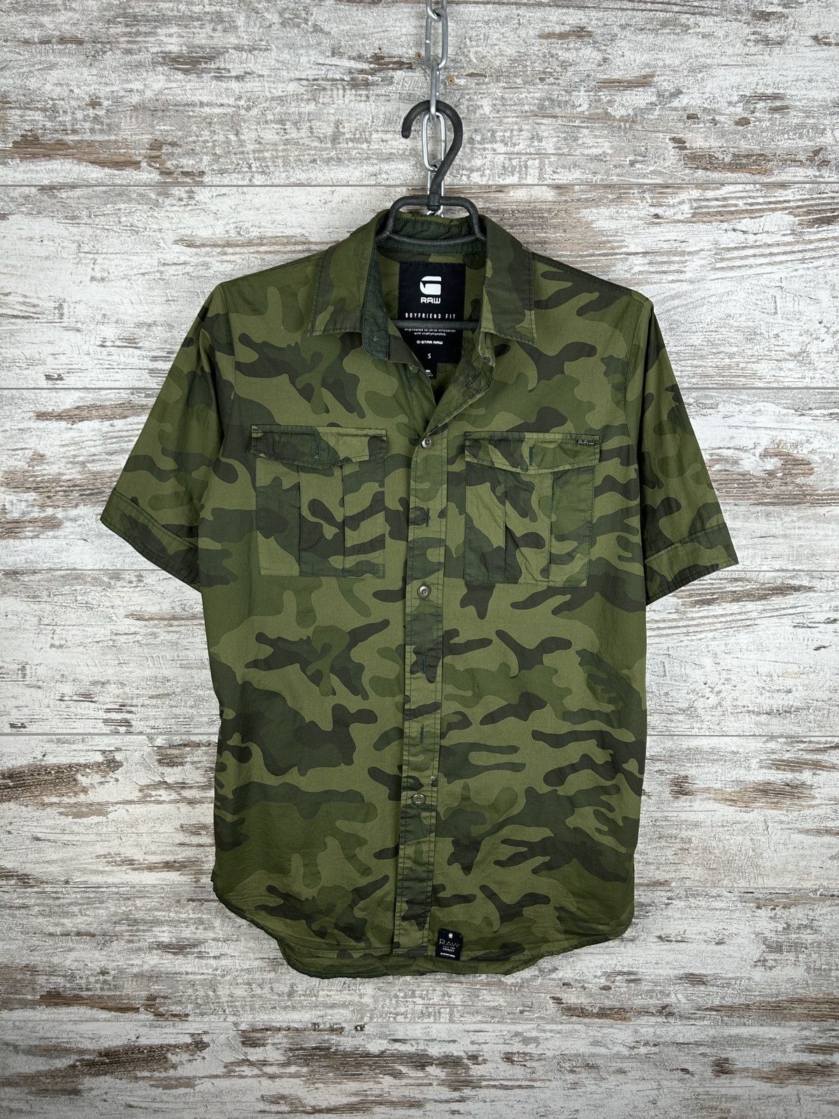 G-Star Mens G Star Raw Shirts button up ROVIC PKT LONG BF SHIRT Size US S / EU 44-46 / 1 - 2 Thumbnail
