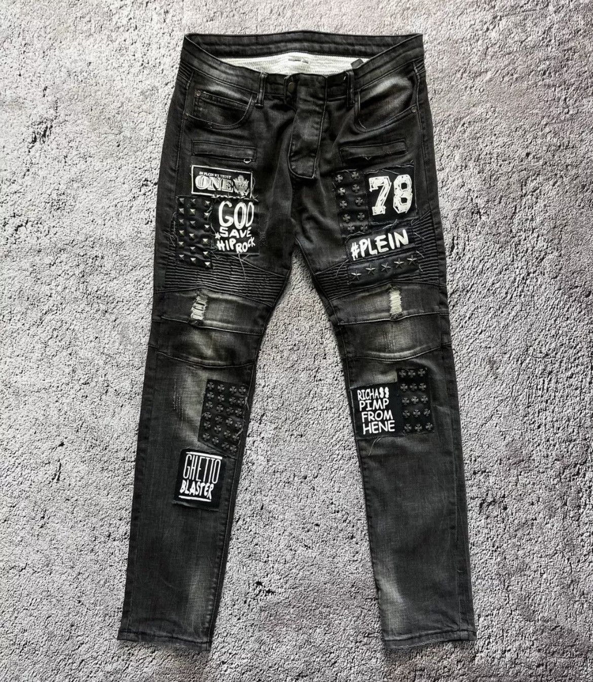 Japanese Brand Y2K Biepa Japan Japan Punk Metal Emo plain balmain style Size US 33 - 1 Thumbnail