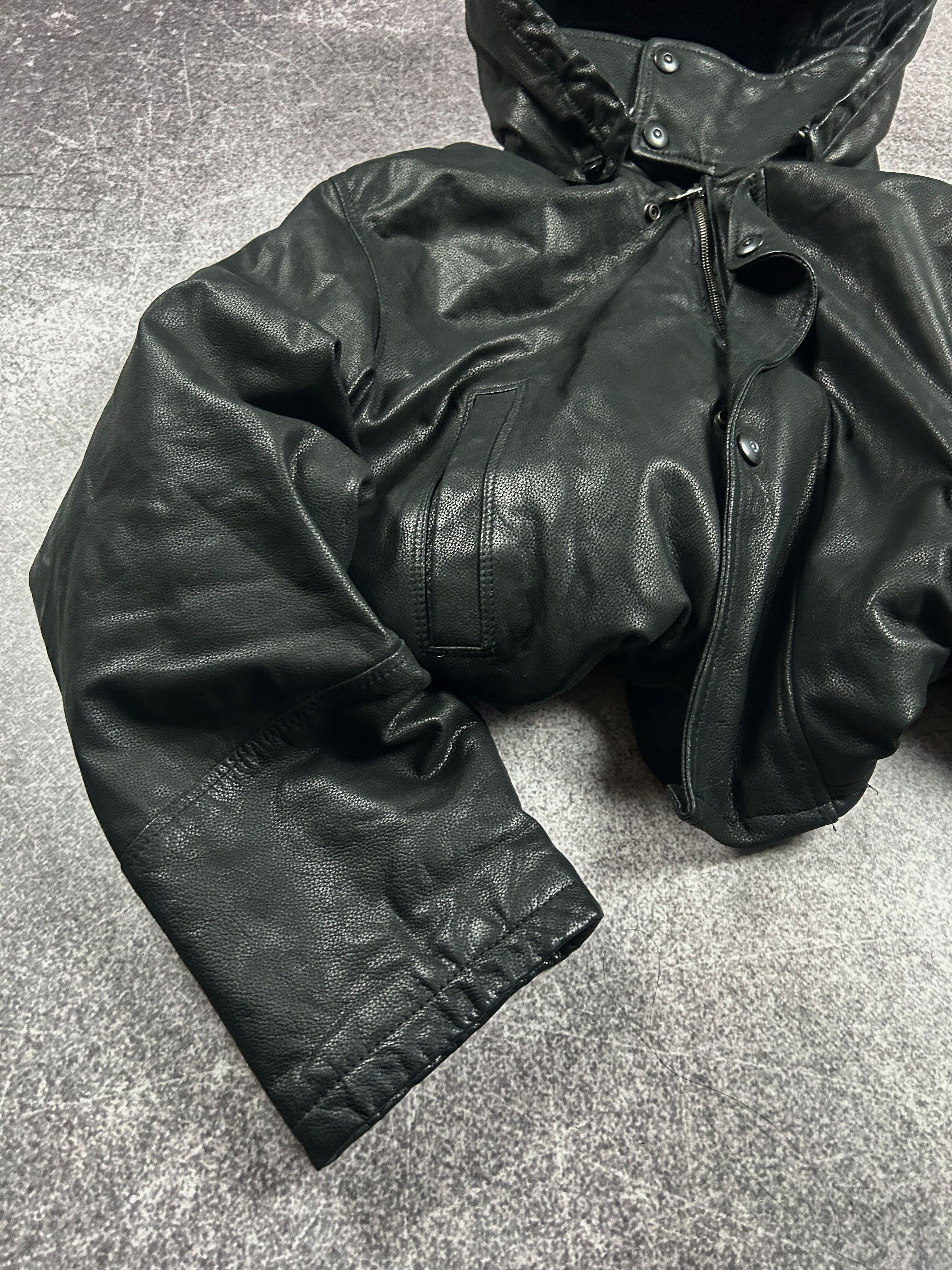 Hysteric Glamour VTG BALENCIAGA OPIUM CARTI STYLE CROPPED LEATHER JACKET Y2K Size US L / EU 52-54 / 3 - 4 Thumbnail