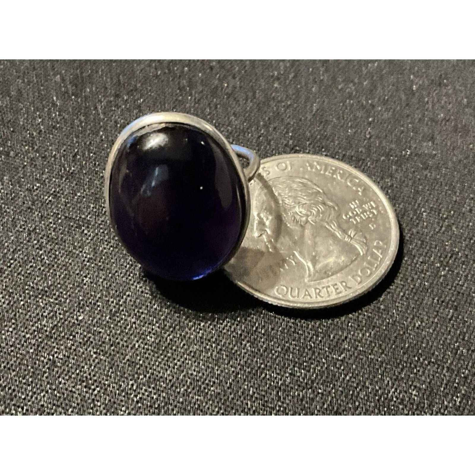 Other 925 Vintage Amethyst Cabachon Ring Size 5 Size ONE SIZE - 4 Thumbnail